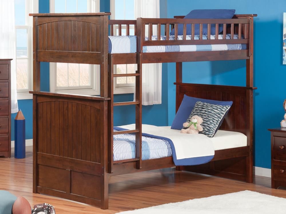 AFI Furnishings Nantucket Bunk Bed Twin over Twin in Walnut at Lowes.com