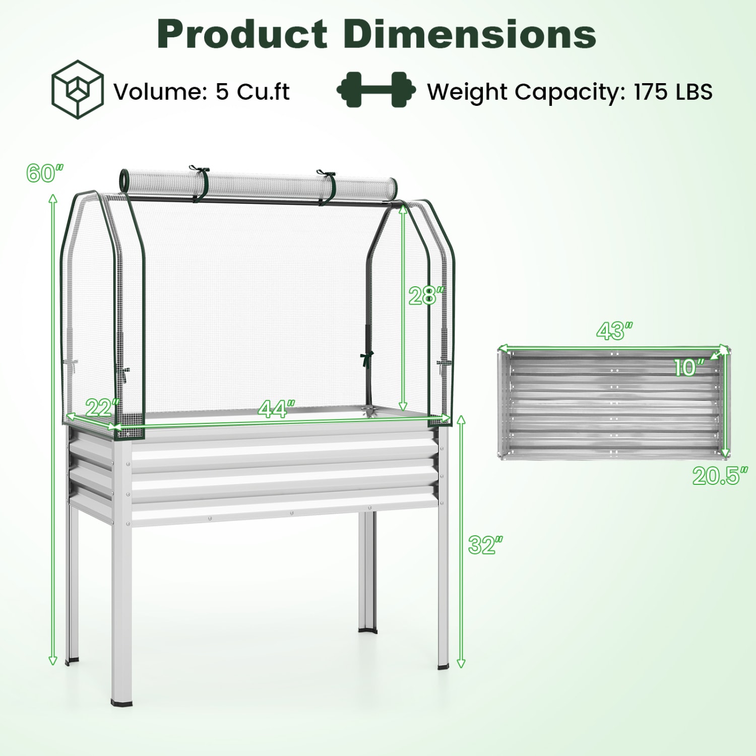 Slickblue D-CO-2-LS1674TG Raised-Garden-Beds - View #4