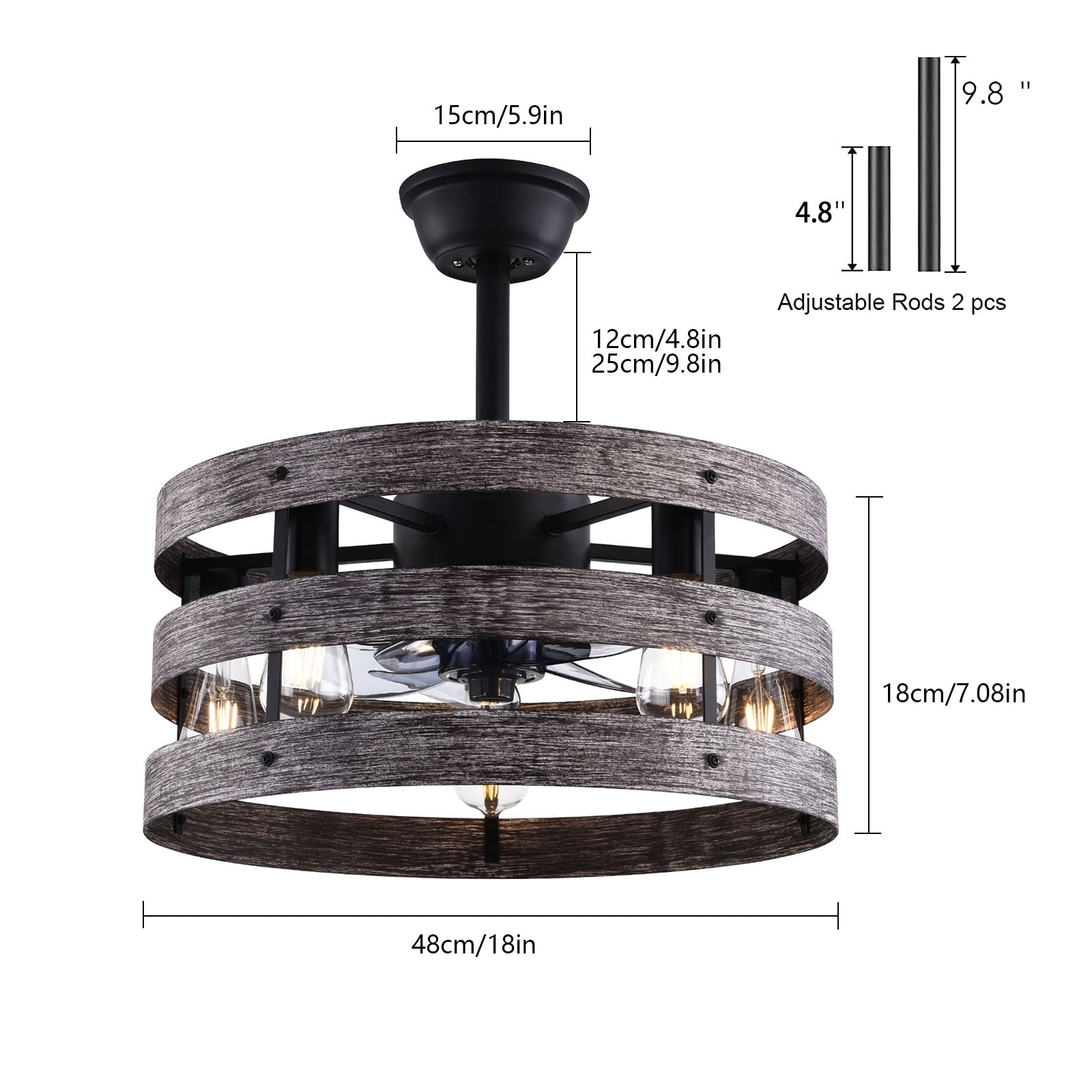 Oukaning HG-HCX-2082 Ceiling-Fans - View #4