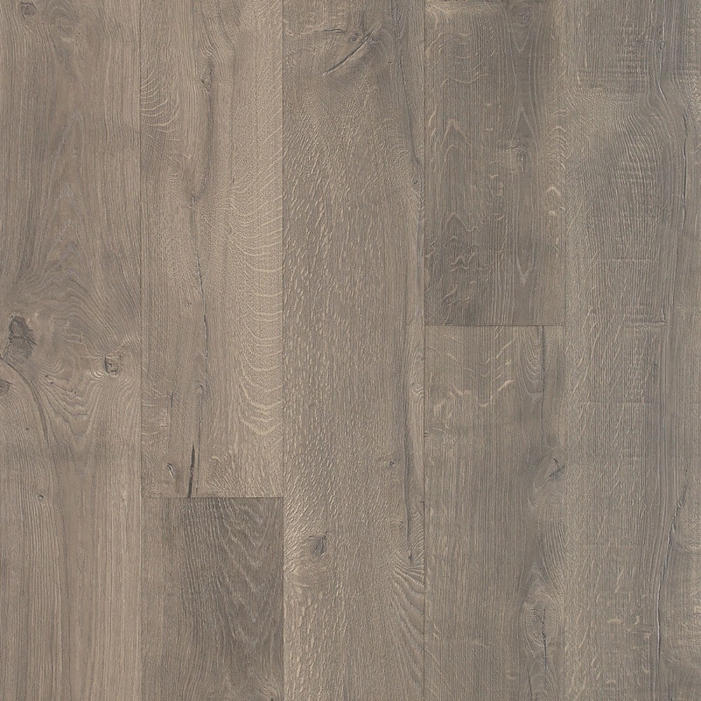 Pergo LF000893 TimberCraft + WetProtect Westlake Oak 12-mm T x 7-1/2-in W x 54-in L Waterproof and Water Resistant Wood plank Laminate Flooring ( 16.93-sq ft / Carton )