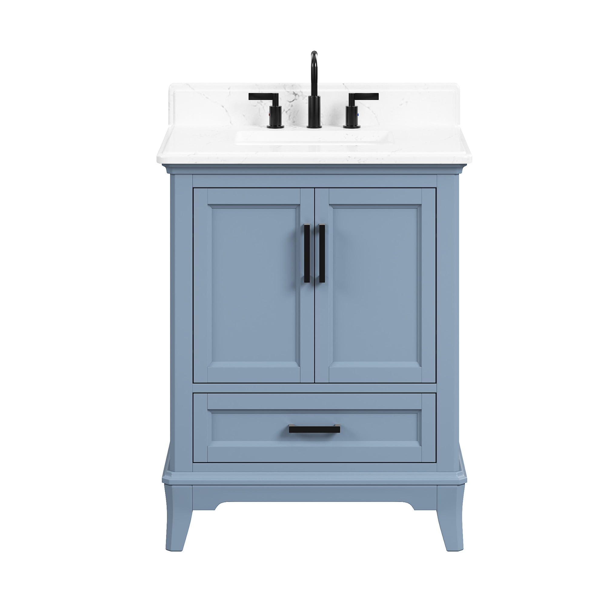 DELUXE LIVING Rawsonville 31-in Blue Undermount Single Sink