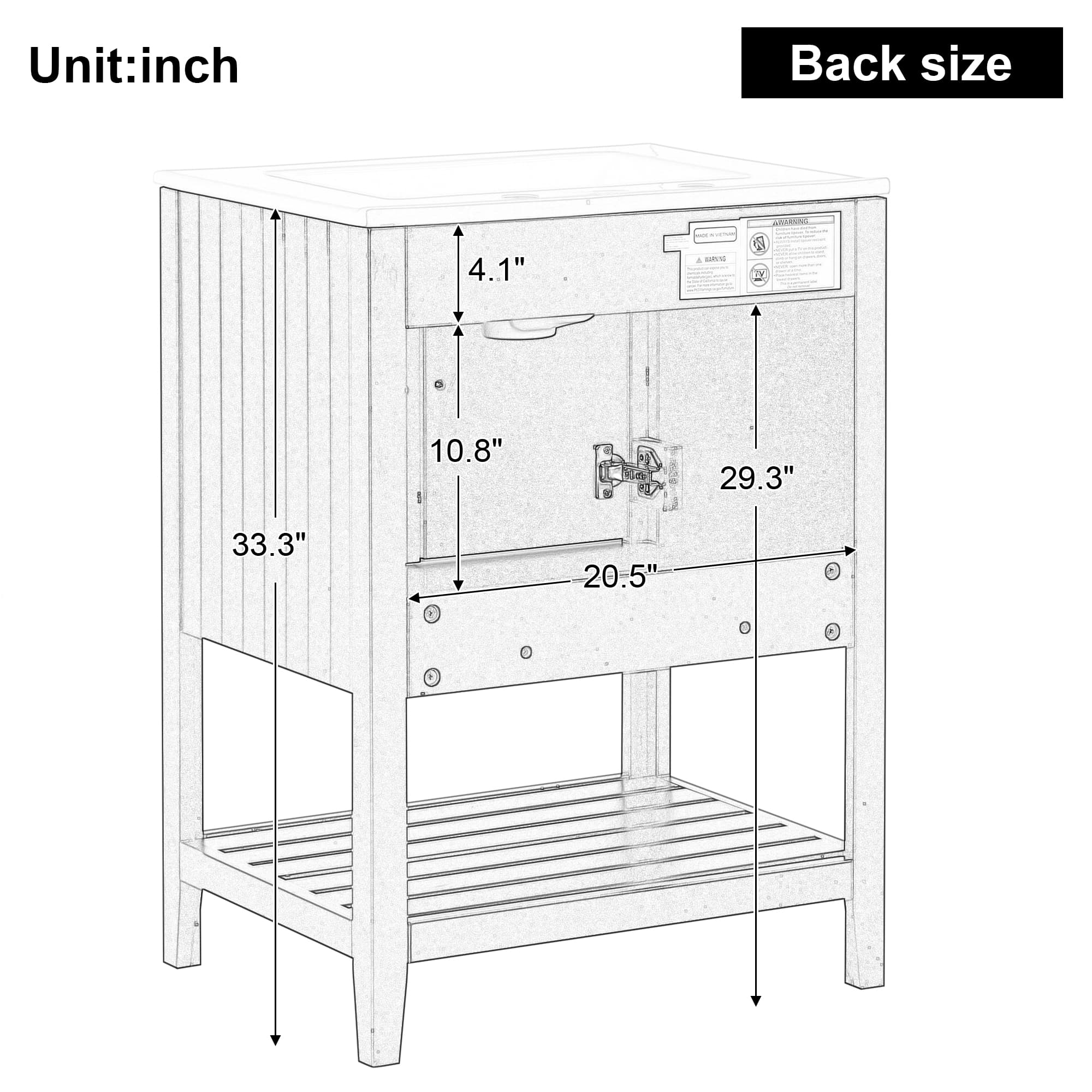 Misty Moon LW0402-246473B Vanity-Tops - View #6