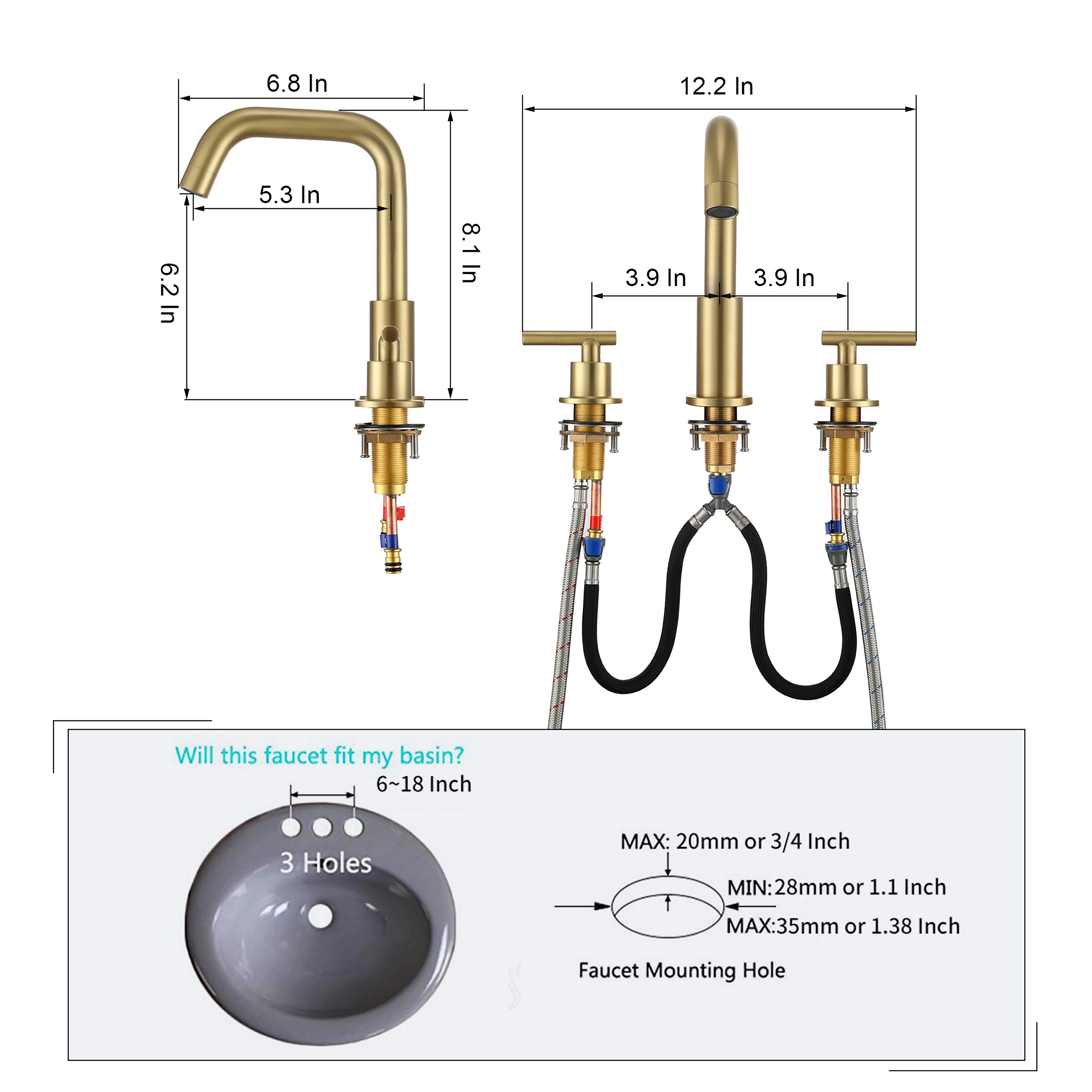 CASAINC RB0797-WE Lavatory-Faucets - View #9