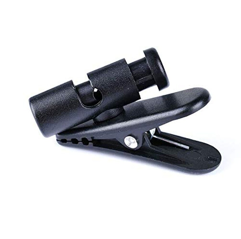 Aoibox  Headset Cable Clothing Clip 2 Pack Black Wire Holder for 2 4 mm Earphone or MP3 Headphone Cord