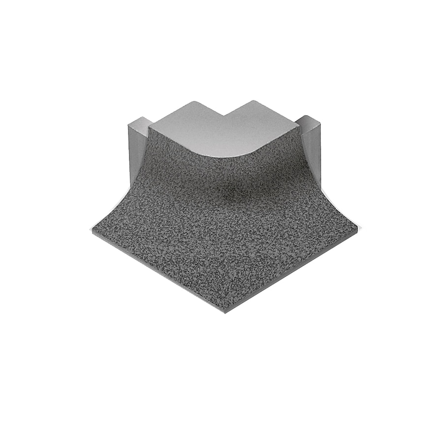 Schluter Systems Dilex-AHKA 0.563-in W x 1-in L Stone Grey Textured Color-Coated Aluminum Tile Edge Trim Schluter Systems Dilex-AHKA 0.563-in W x 1-in L Stone Grey Textured Color-Coated Aluminum Tile Edge Trim