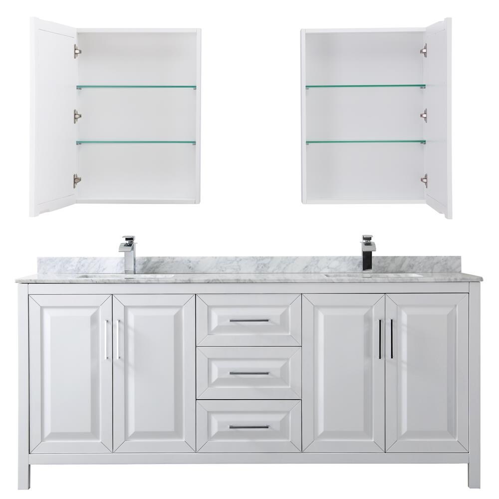 Wyndham Collection WCV252580DWHCMUNSMED Bath-Vanity-Combo - View #4