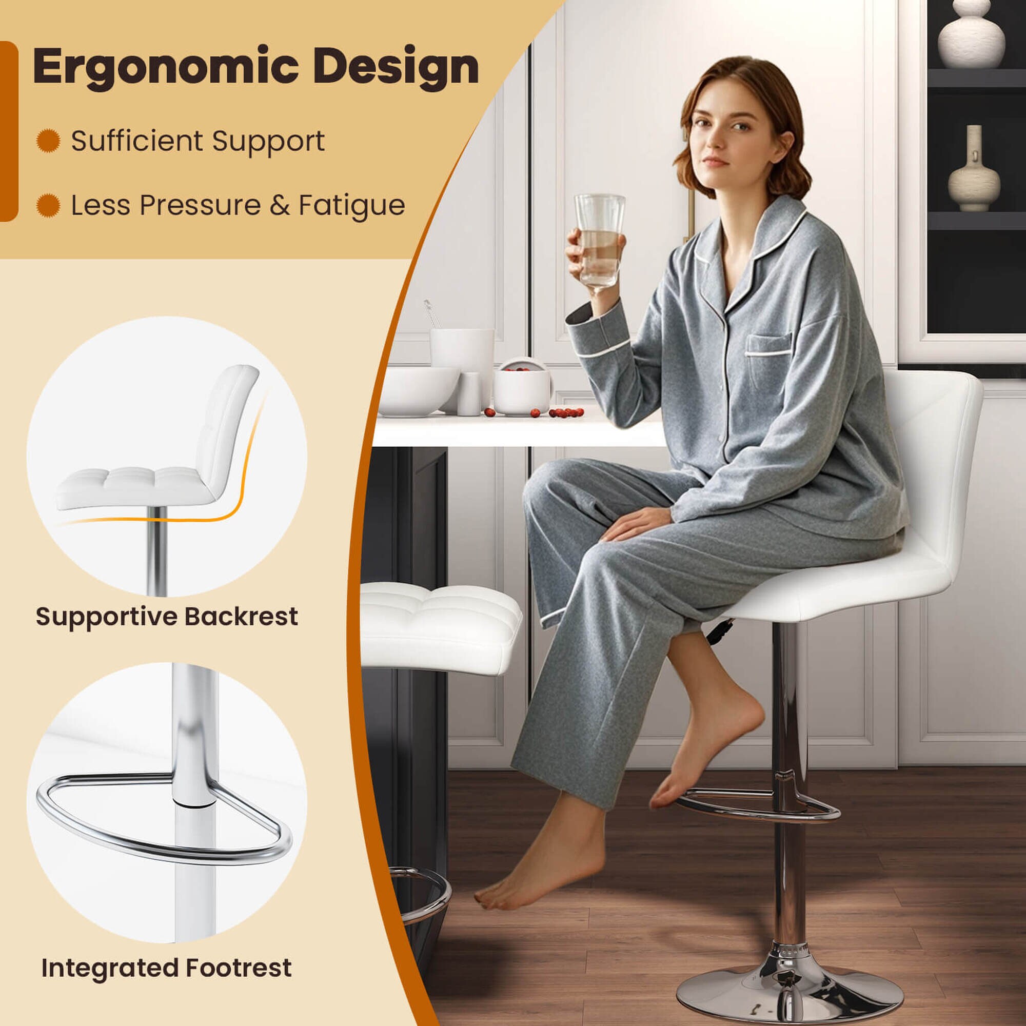 Costway HCST04513 stools - View #6