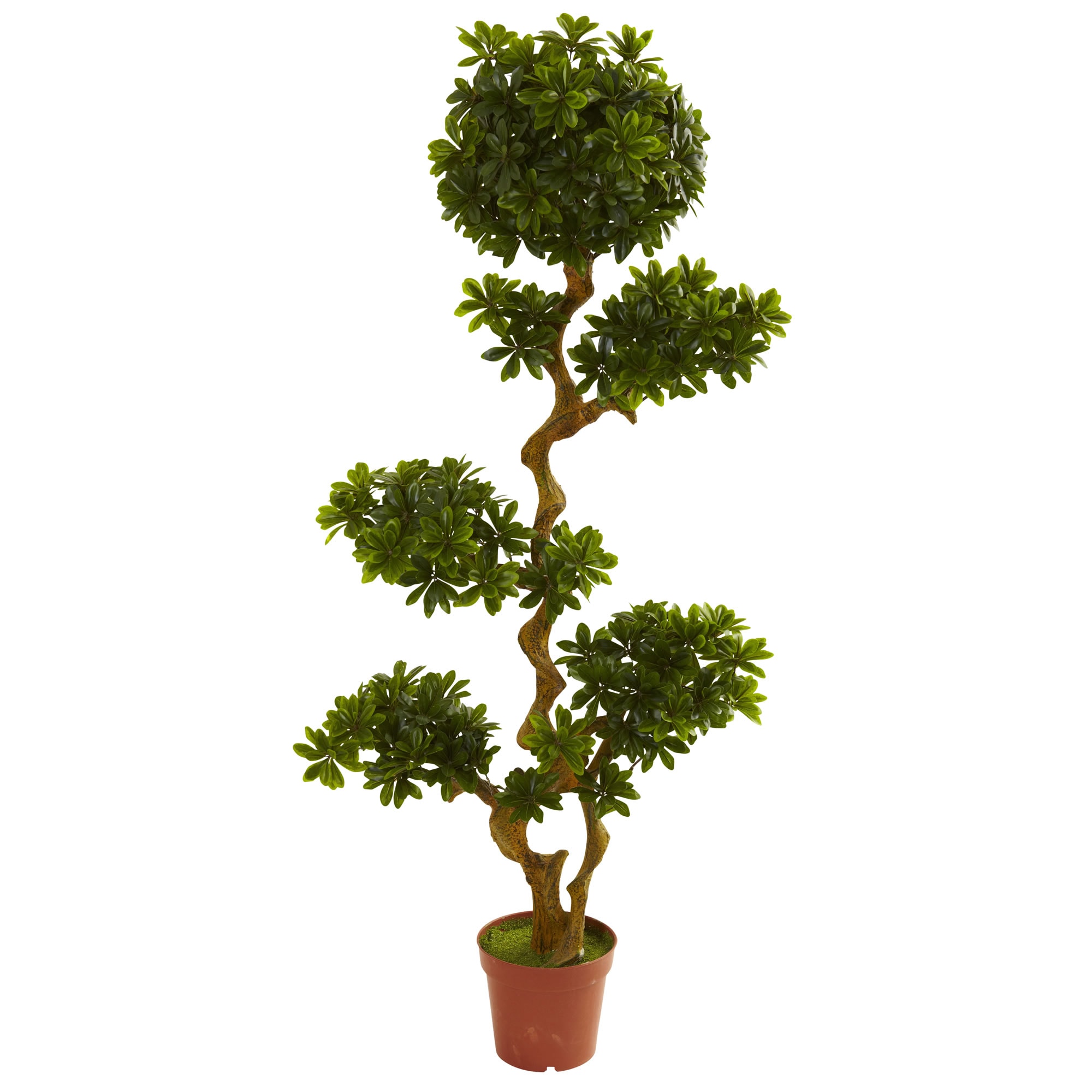 Nearly Natural 5393 60-in Green Indoor/Outdoor Floor Silk Artificial tree