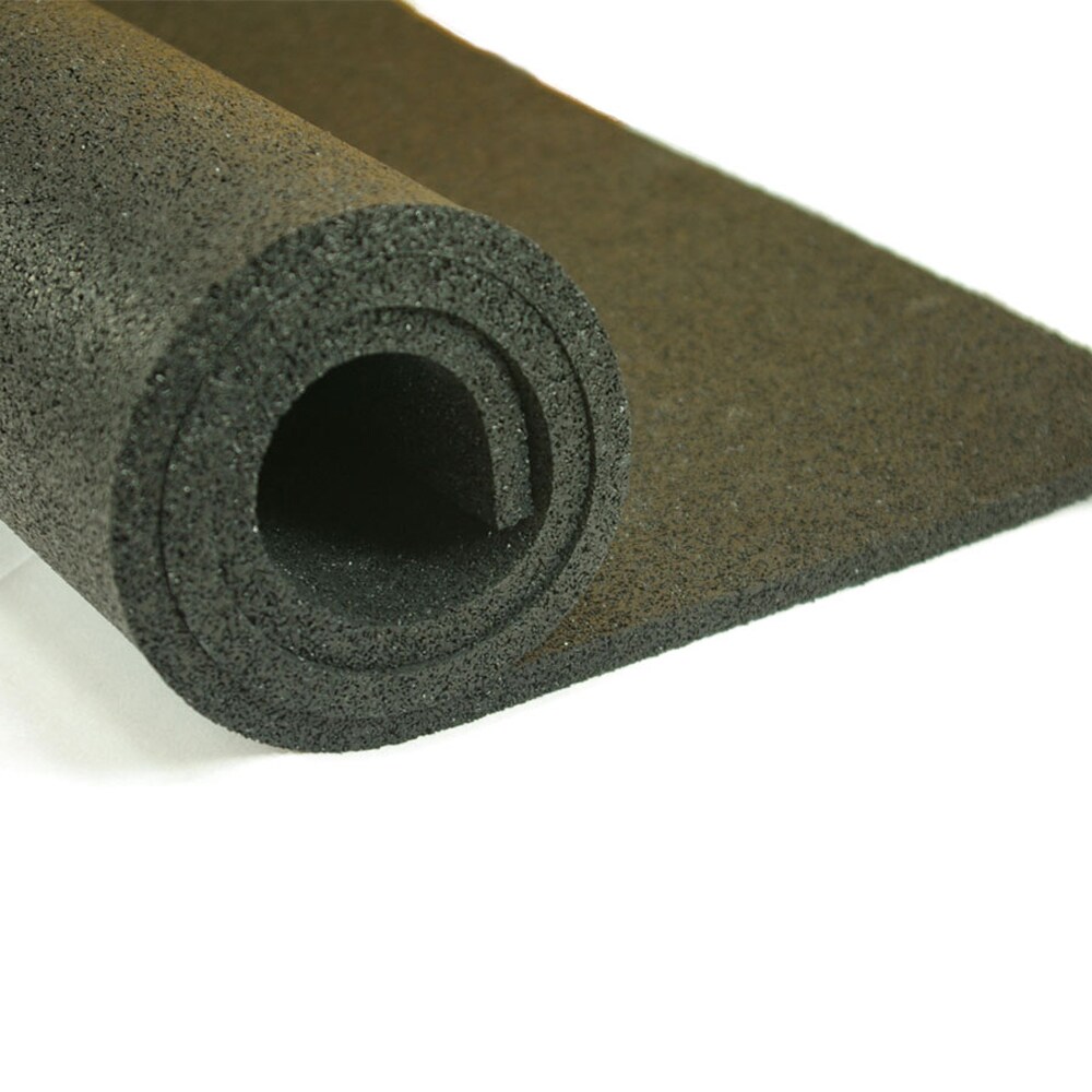 Greatmats 4x10 ft Rolled Rubber (Black)