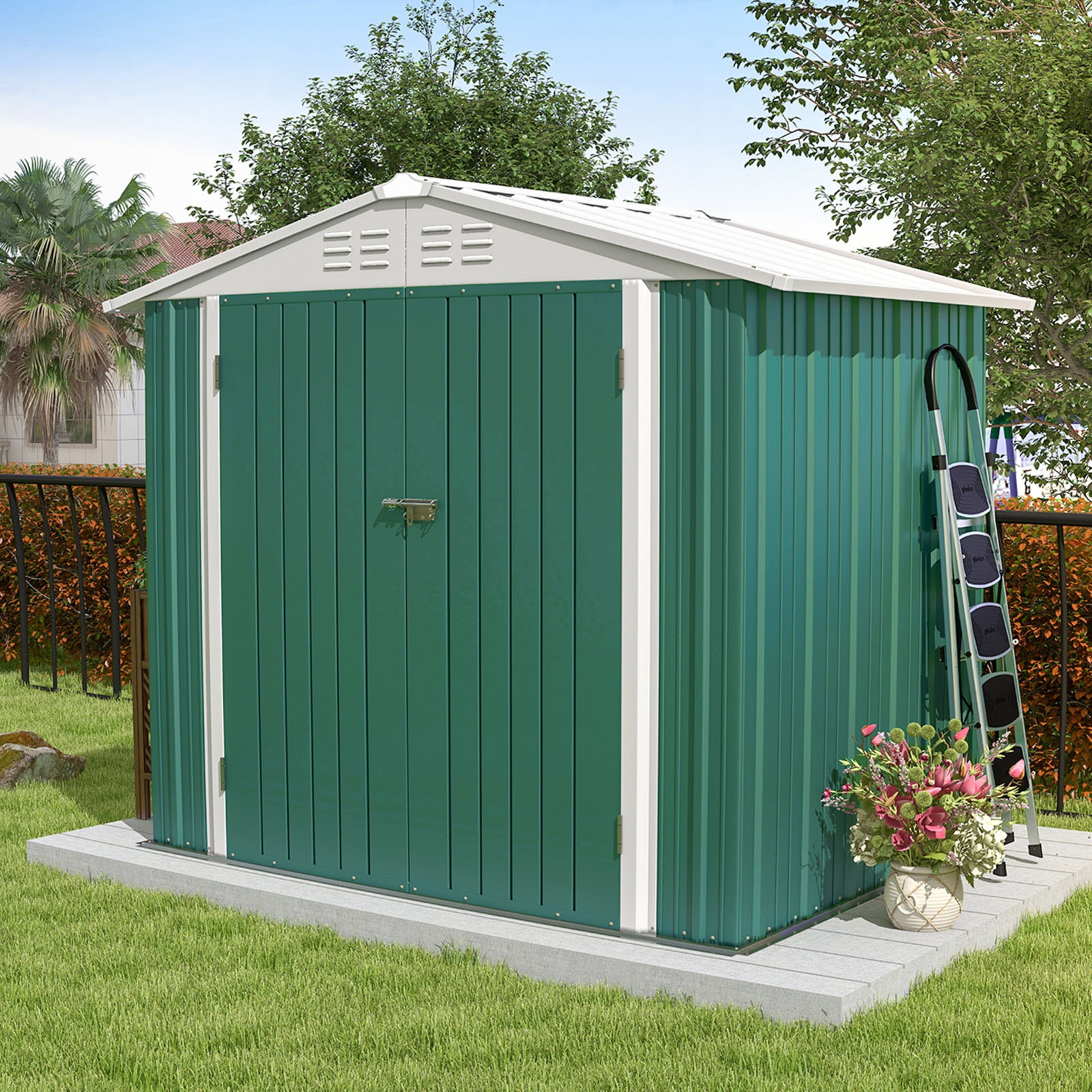 Patiowell WES-PS1146S0BNGN Metal-Storage-Buildings-Sheds - View #5