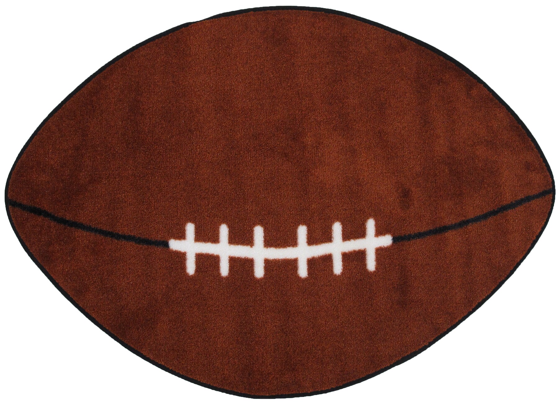 Fun Rugs FTS-009 2845 Fun Time Shape 2 X 4 (ft) Brown Oval Indoor Area Rug
