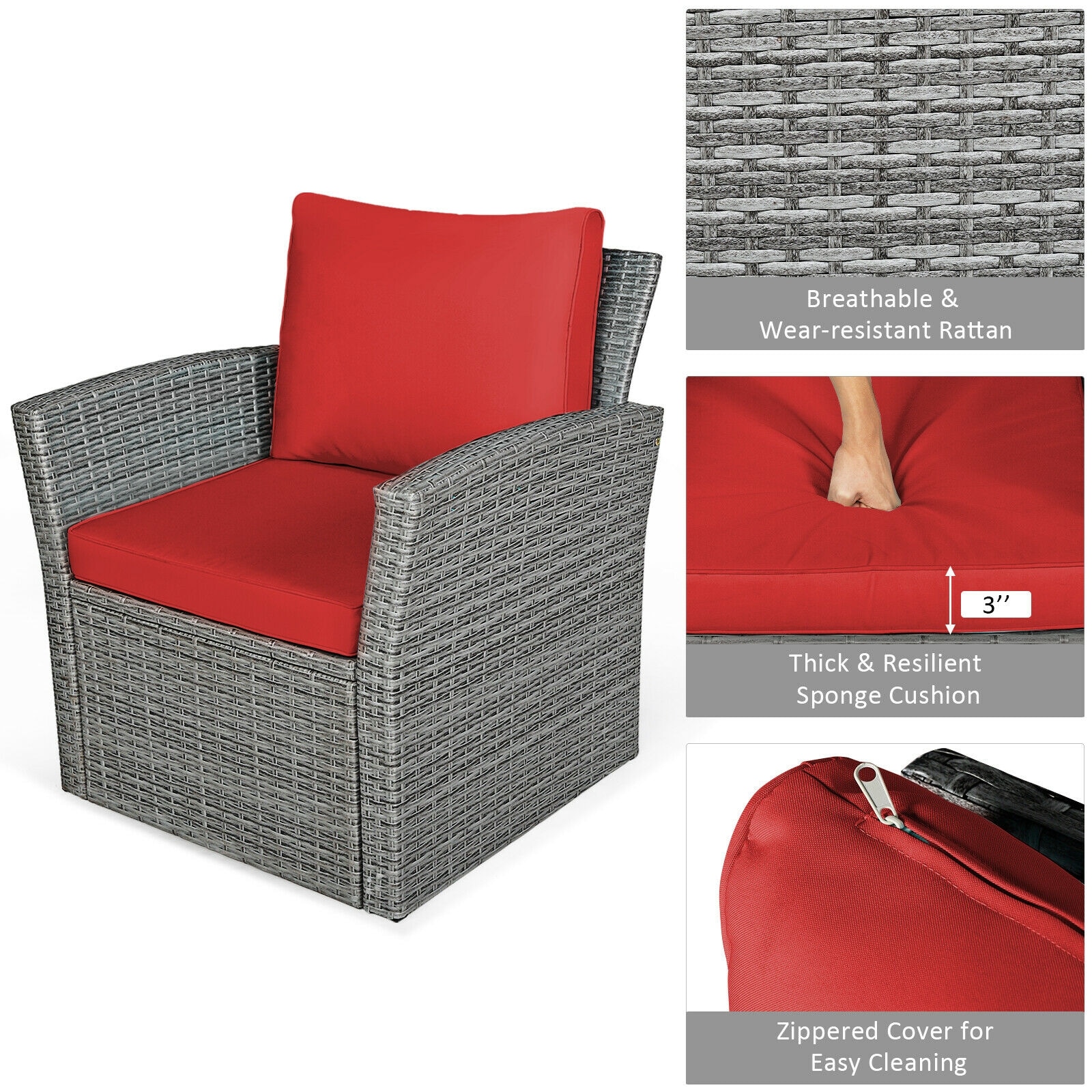 Forclover HBV-841CRE Patio-Conversation-Sets - View #5