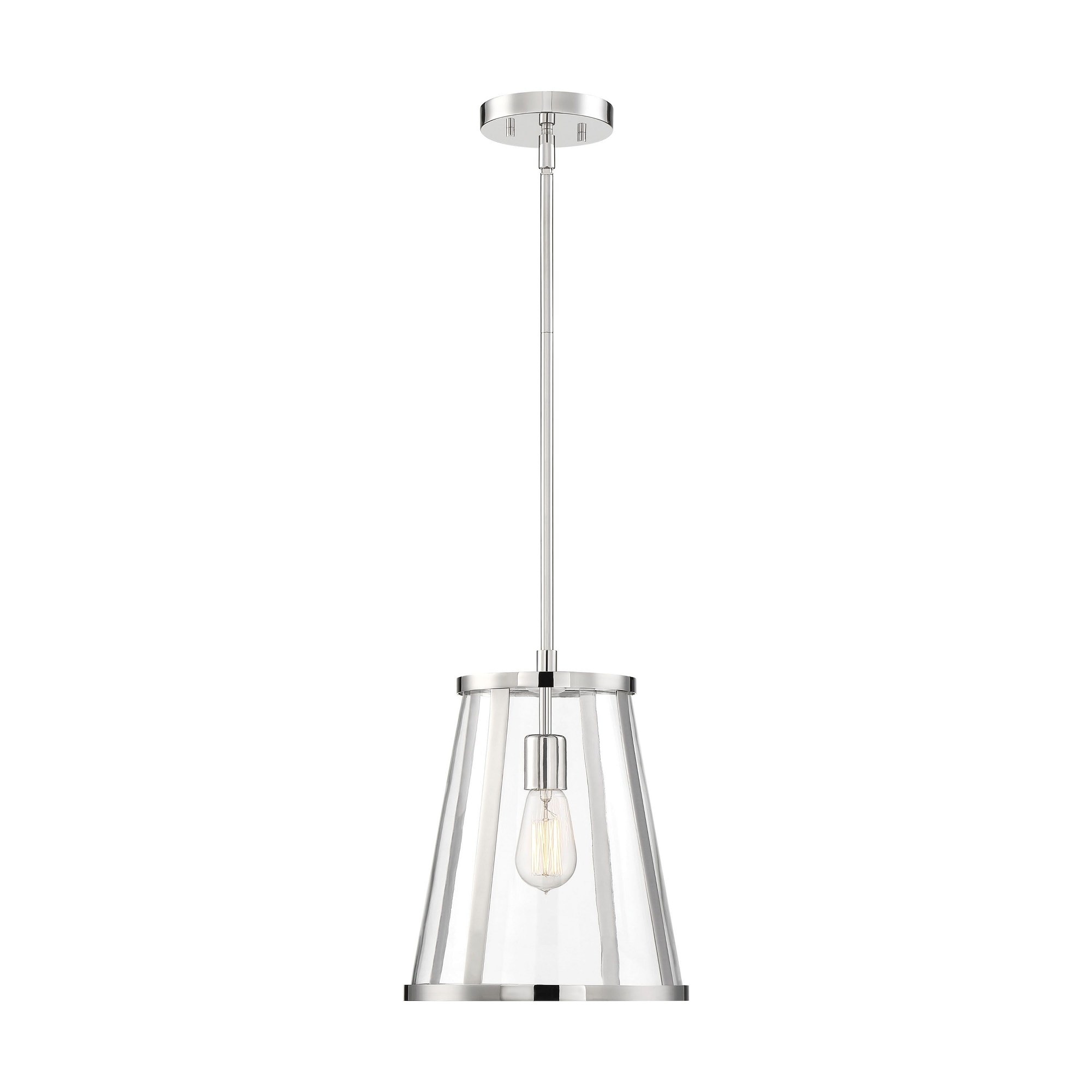Nuvo Lighting Bruge 1 - Light Polished Nickel Pendant Light
