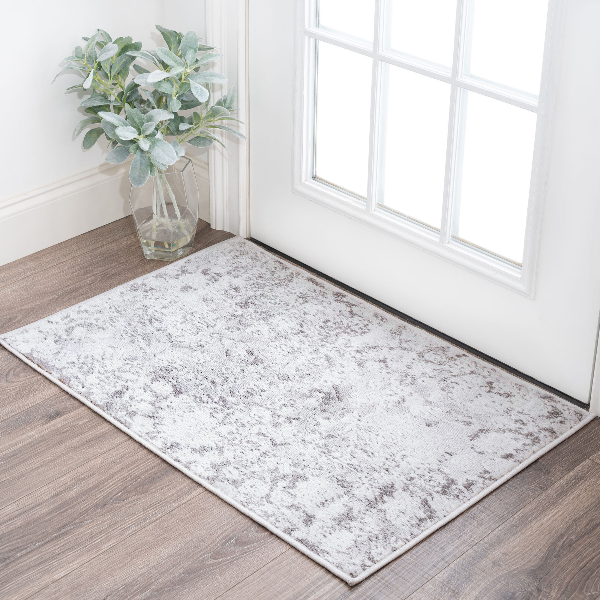 Tayse NEX1600 2X3 Nexus 2 x 3 (ft) Loomed Polypropylene Gray Rectangular Indoor Throw rug
