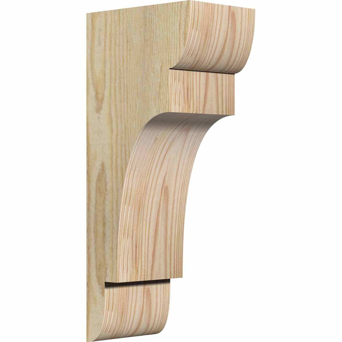 Ekena Millwork COR04X06X14NEB00RDF 4-in x 6-in x 14-in New brighton Unfinished Douglas fir Wood Paintable/Stainable Corbel