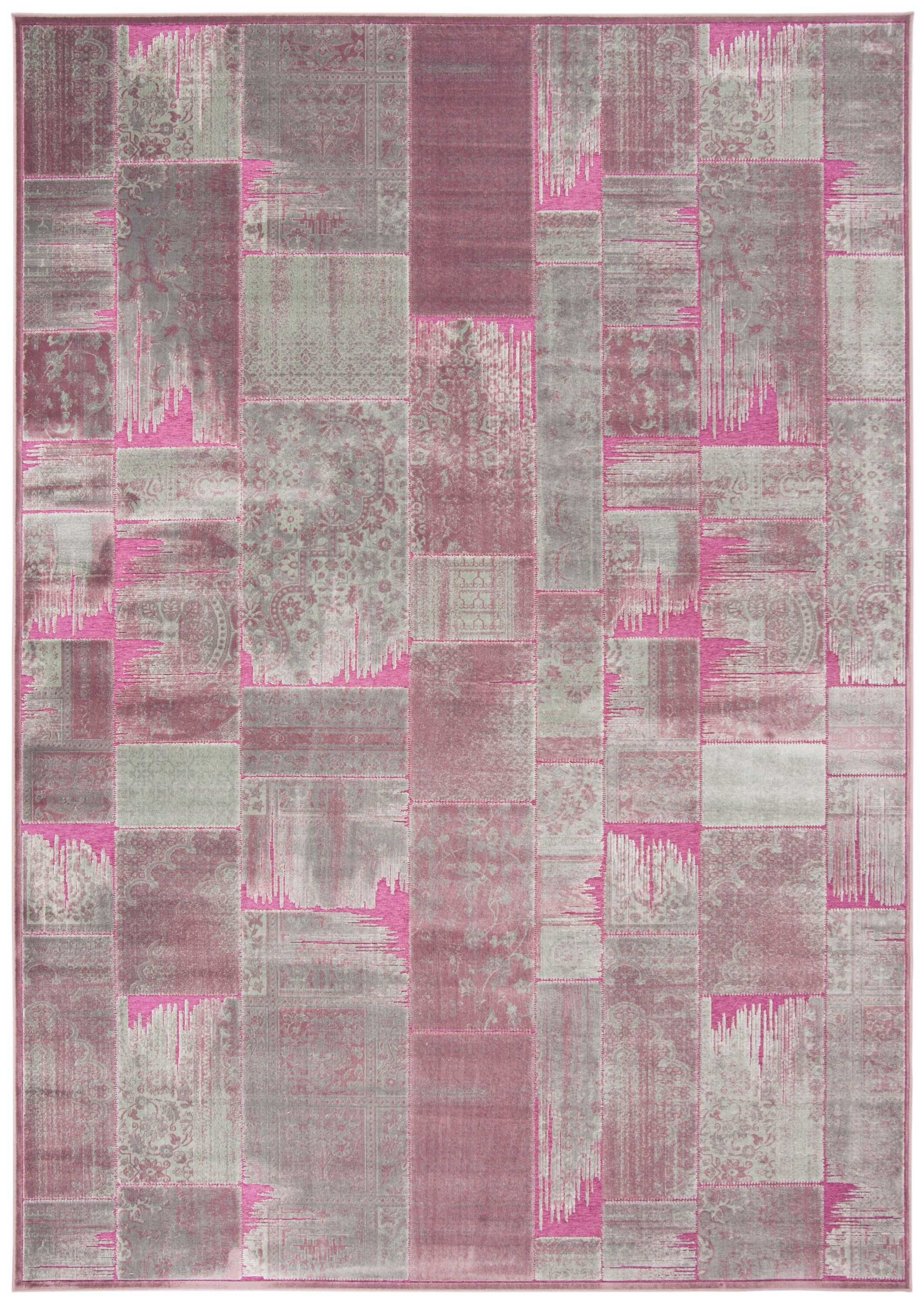 Safavieh PAR100-880-4 Paradise Kerrie 4 x 6 (ft) Loomed Synthetic Purple/Fuchsia Rectangular Indoor Abstract Oriental Area rug