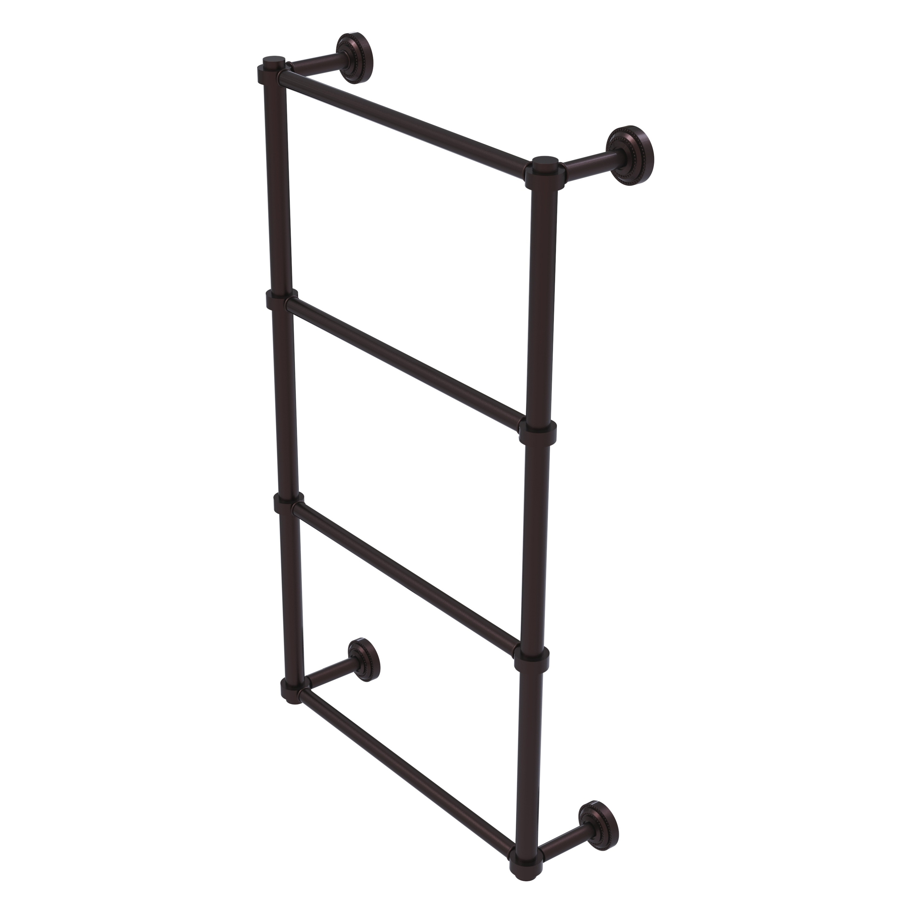 Allied Brass DT-28-36-ABZ Dottingham 36-in double Antique Bronze Wall mount 4-tier Towel Bar