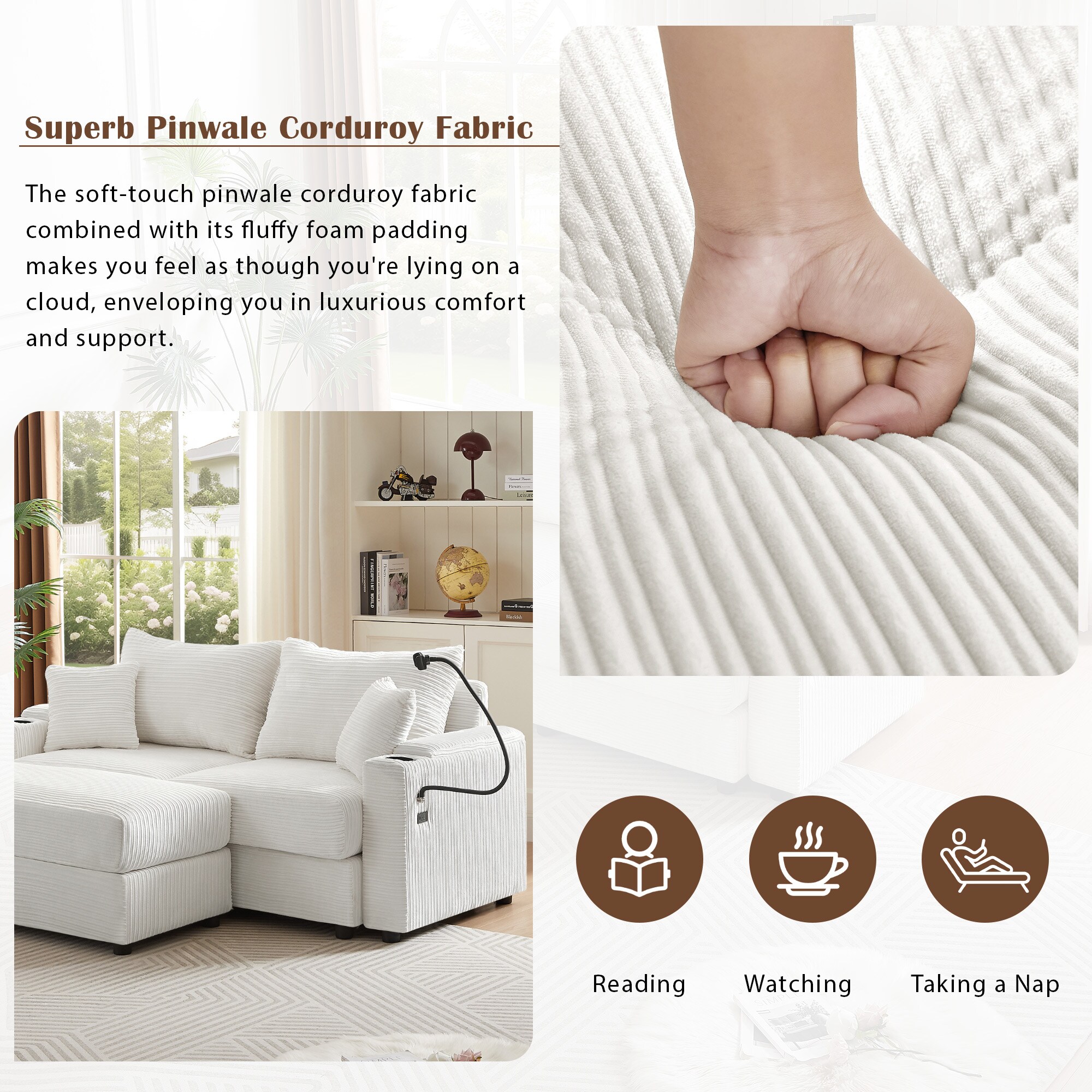 ModernLuxe L-N719S001610A Sofas-Loveseats - View #3