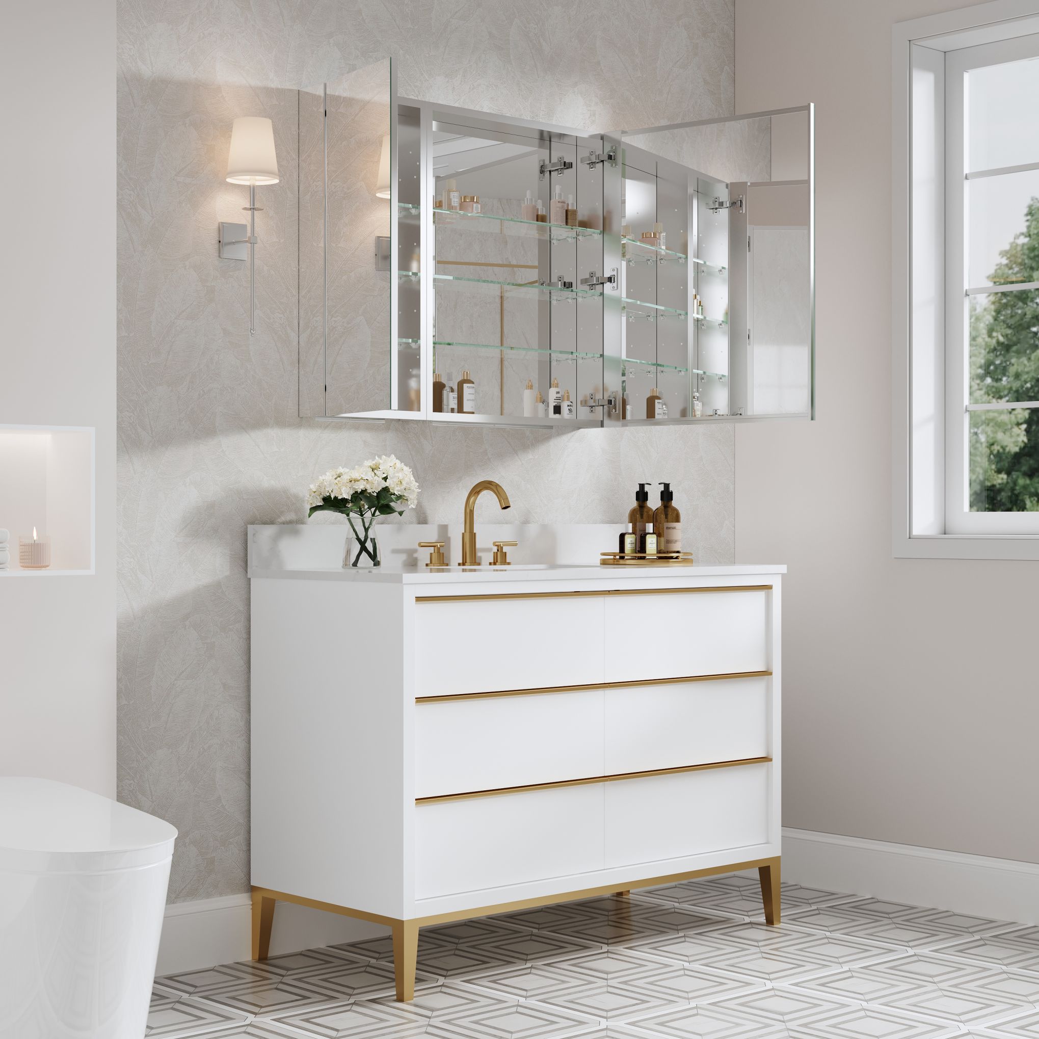 WELLFOR ROSA1224LR Bathroom-Medicine-Cabinets - View #13