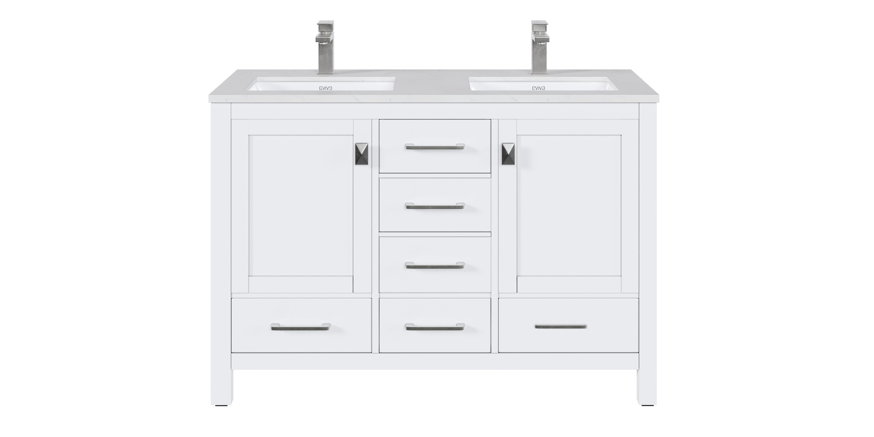 Eviva TVN414-54X18WH-DS Bath-Vanity-Combo - View #7