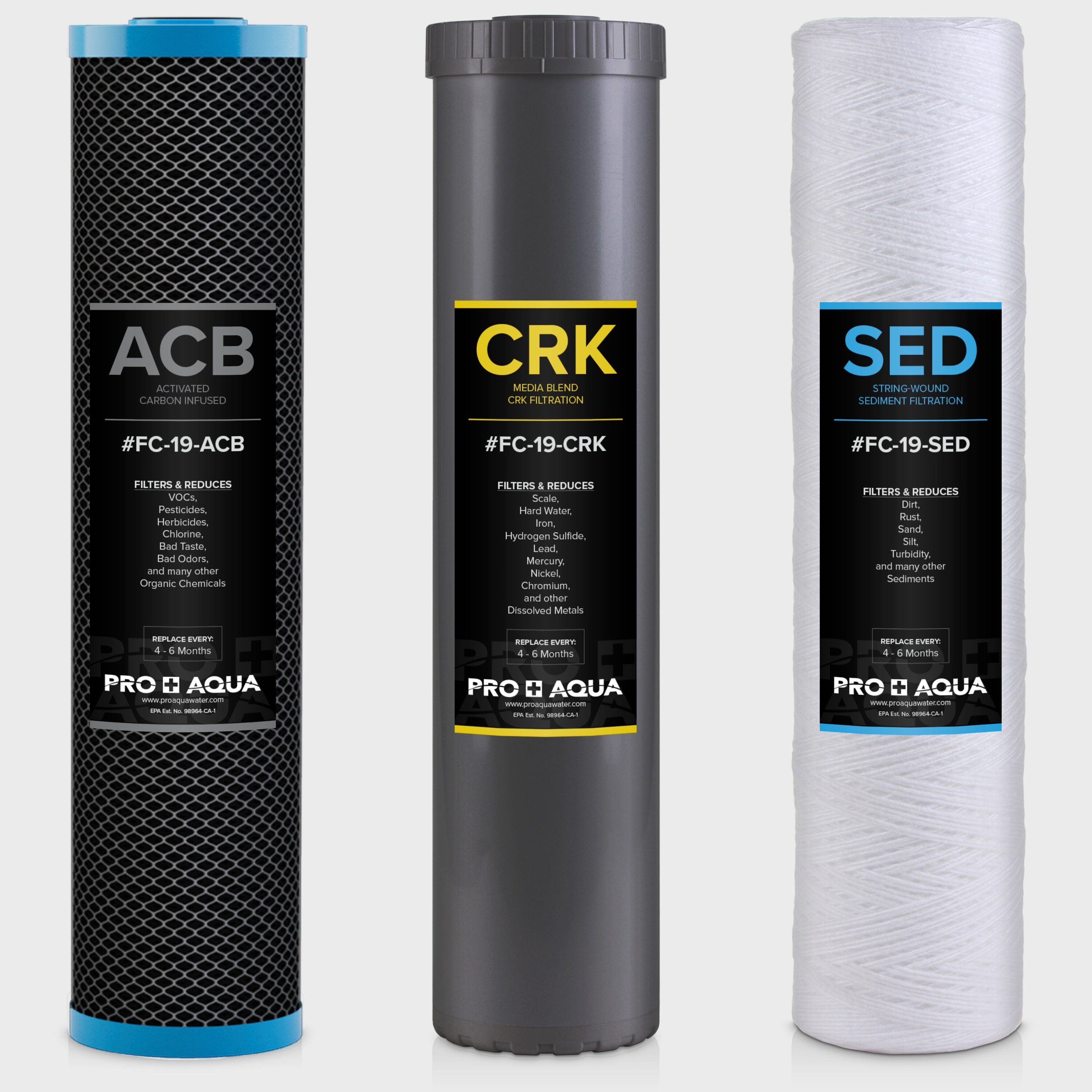 PRO+AQUA FC-PK19-100E ELITE Triple-stage 7-GPM Multi-method Hard water Whole House Water Filtration System
