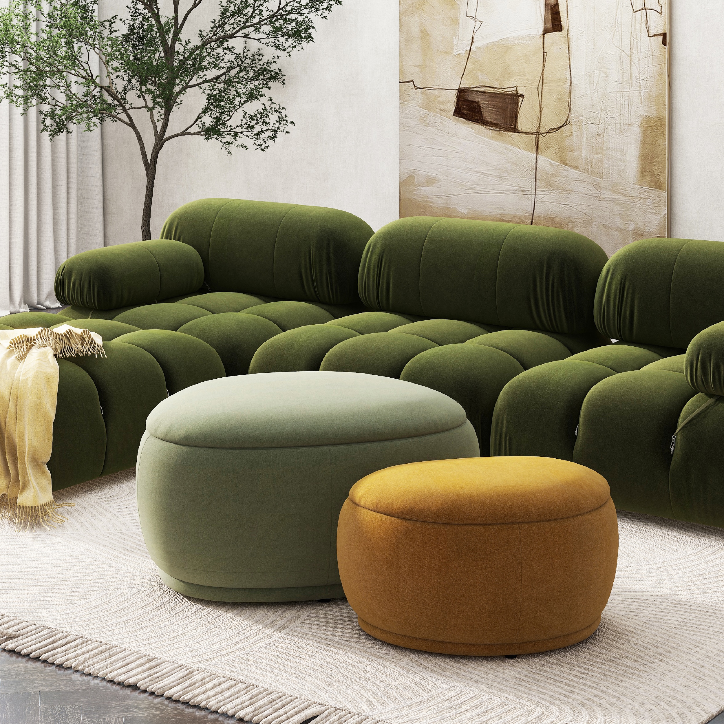 Jennifer Taylor Home LKOG-84540S Indoor-Ottomans - View #4