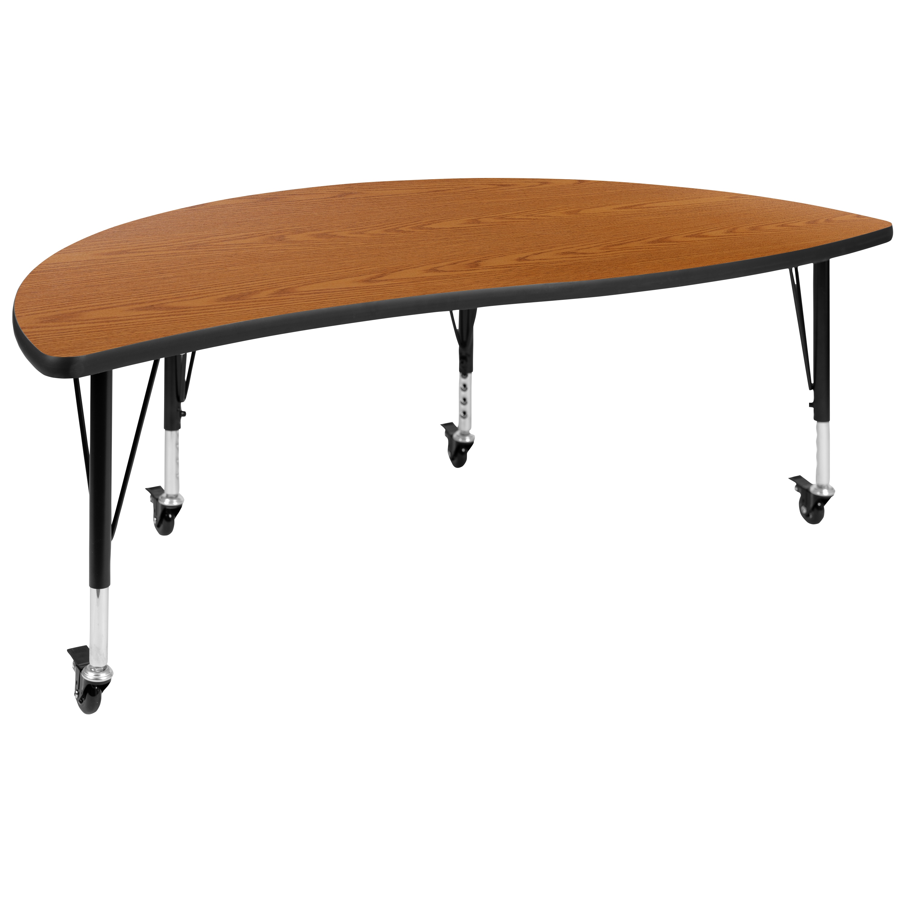 Flash Furniture 889142515241 Wren Oak Half-round Kid's Play Table