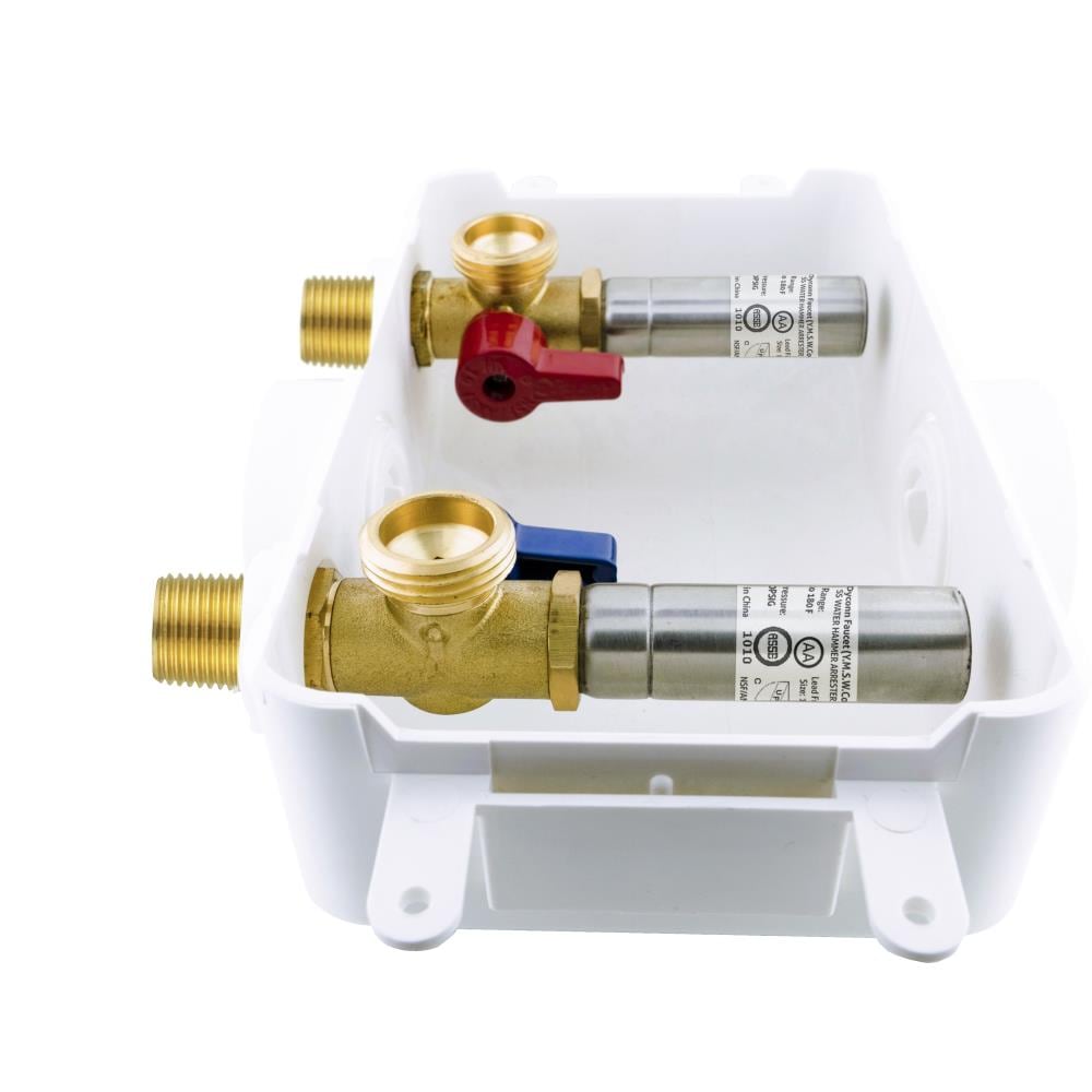 Dyconn Faucet Quarter Turn Ball Valve Mip Washing Machine Outlet Box In 