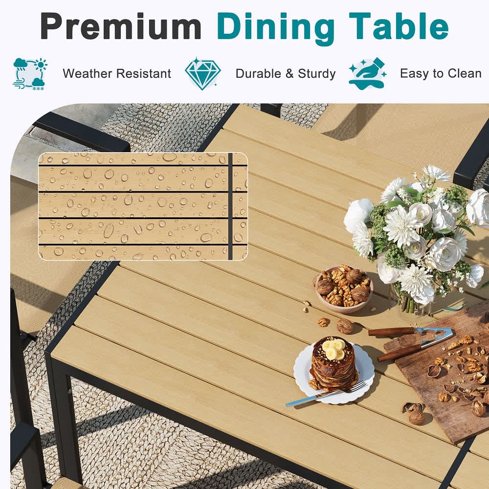 U-HOMY WQ-206BN-OT Patio-Dining-Sets - View #5