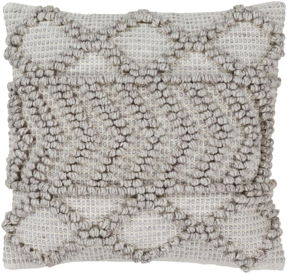 Surya ADR007-2020D Anders 20-in x 20-in Light Gray Indoor Decorative Pillow