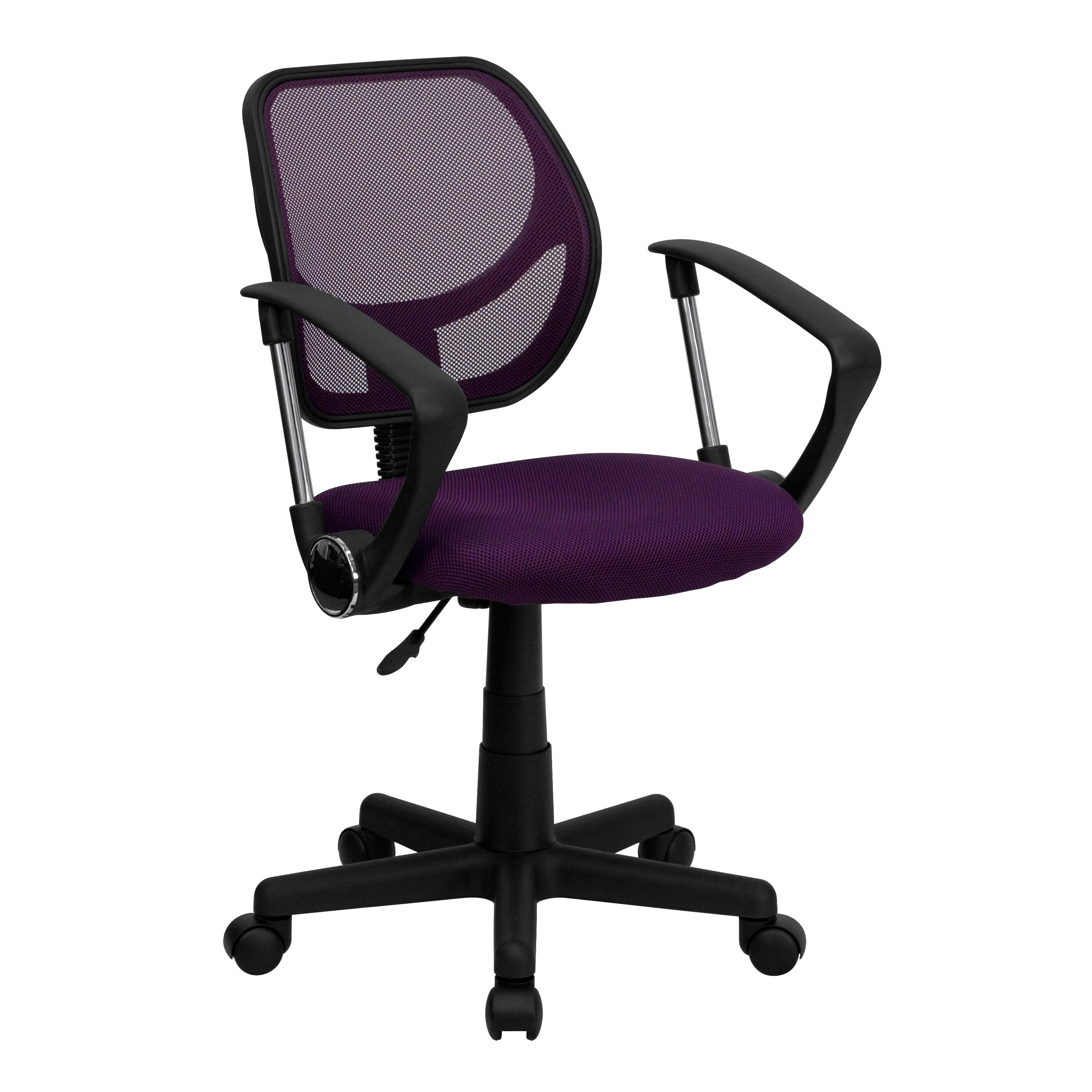 Flash Furniture 847254010290 Neri Purple Contemporary Adjustable Height Swivel Mesh Task Chair
