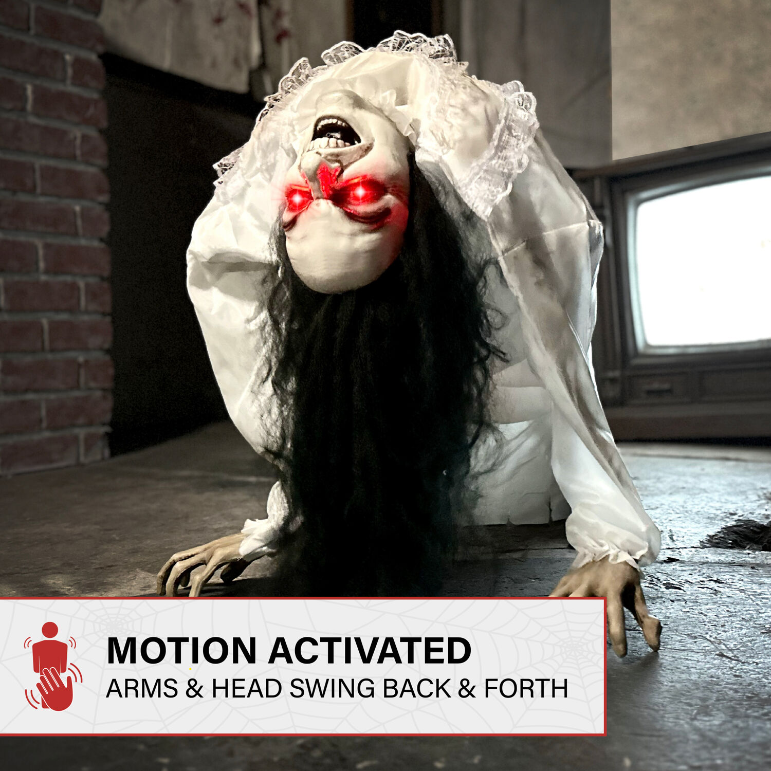 Haunted Hill Farm HHLADY-11FLSA Halloween-Animatronics - View #4
