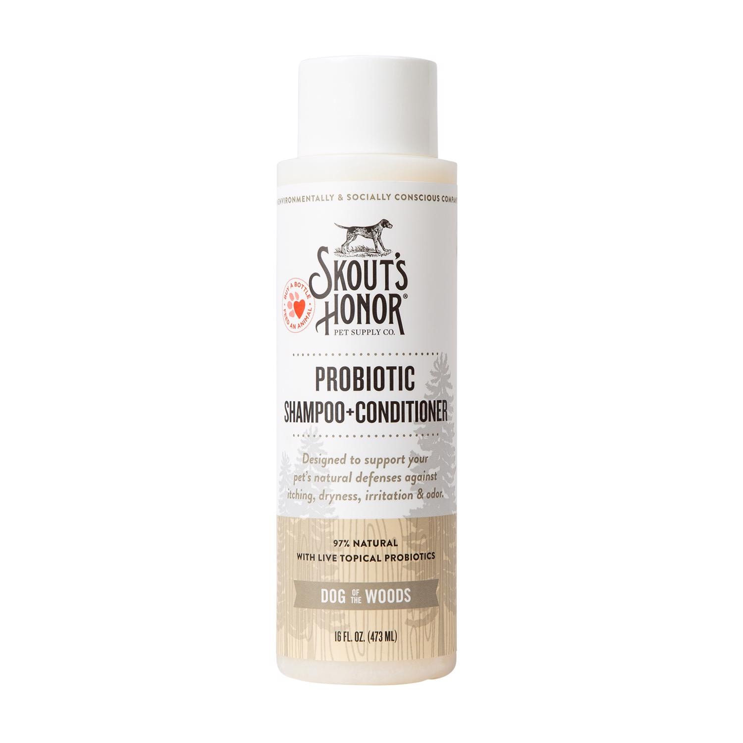Skout's Honor  Sandalwood Vanilla CatDog Shampoo and Conditioner 16 oz 1 pk