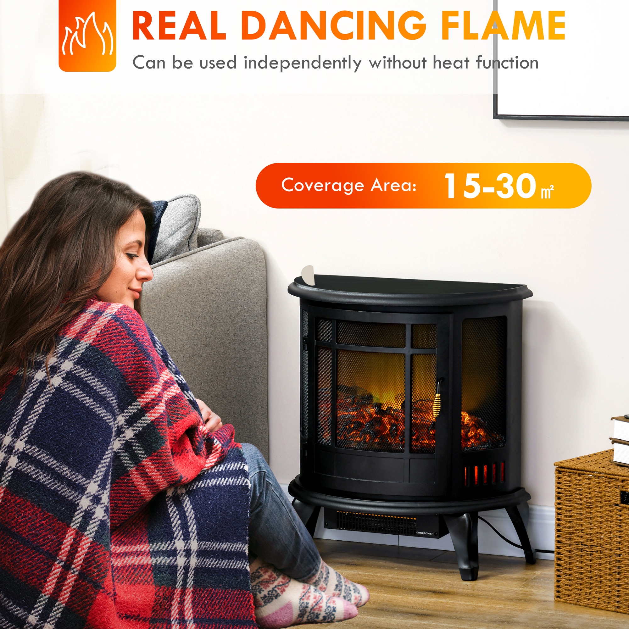 Kahomvis AOS-QP1092-096 Electric-Fireplaces - View #4