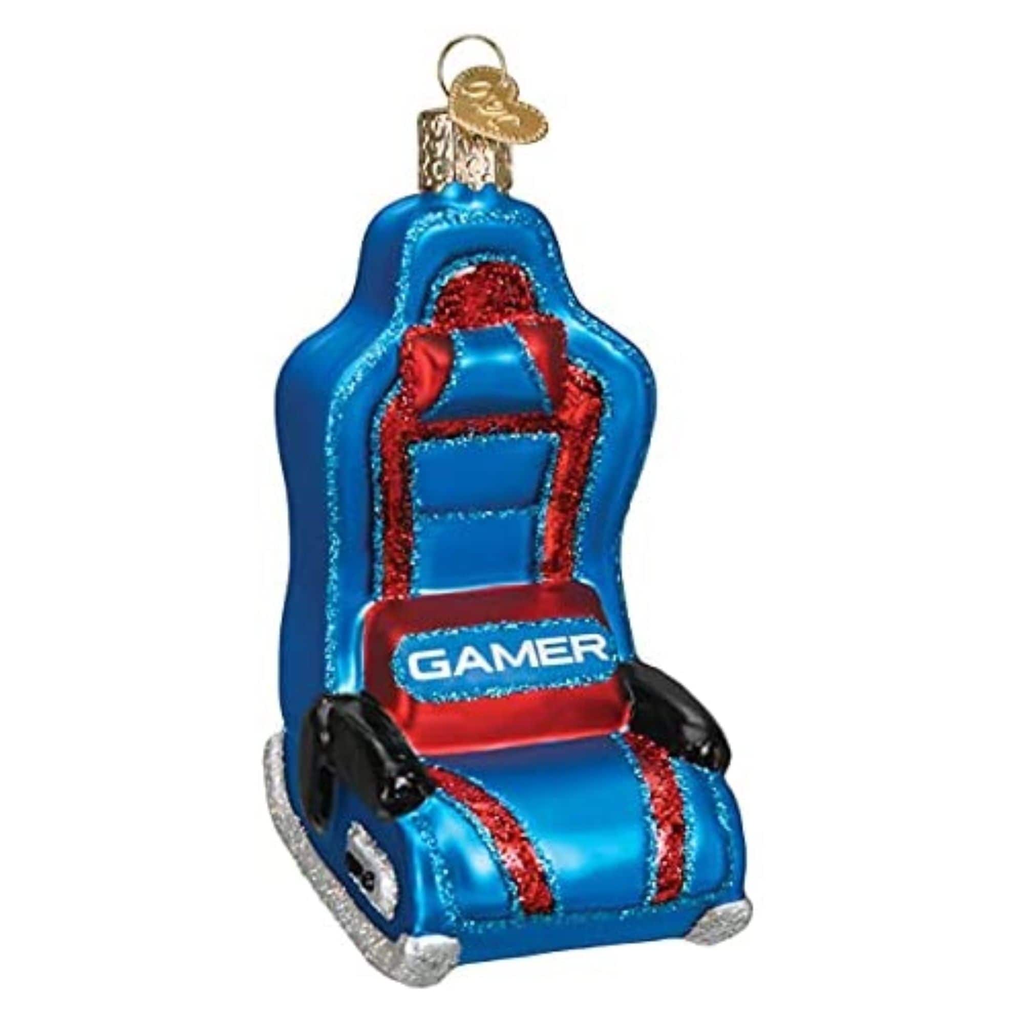 Old World Christmas 729343441706 Blown Glass Ornament for Christmas Tree - Gaming Chair