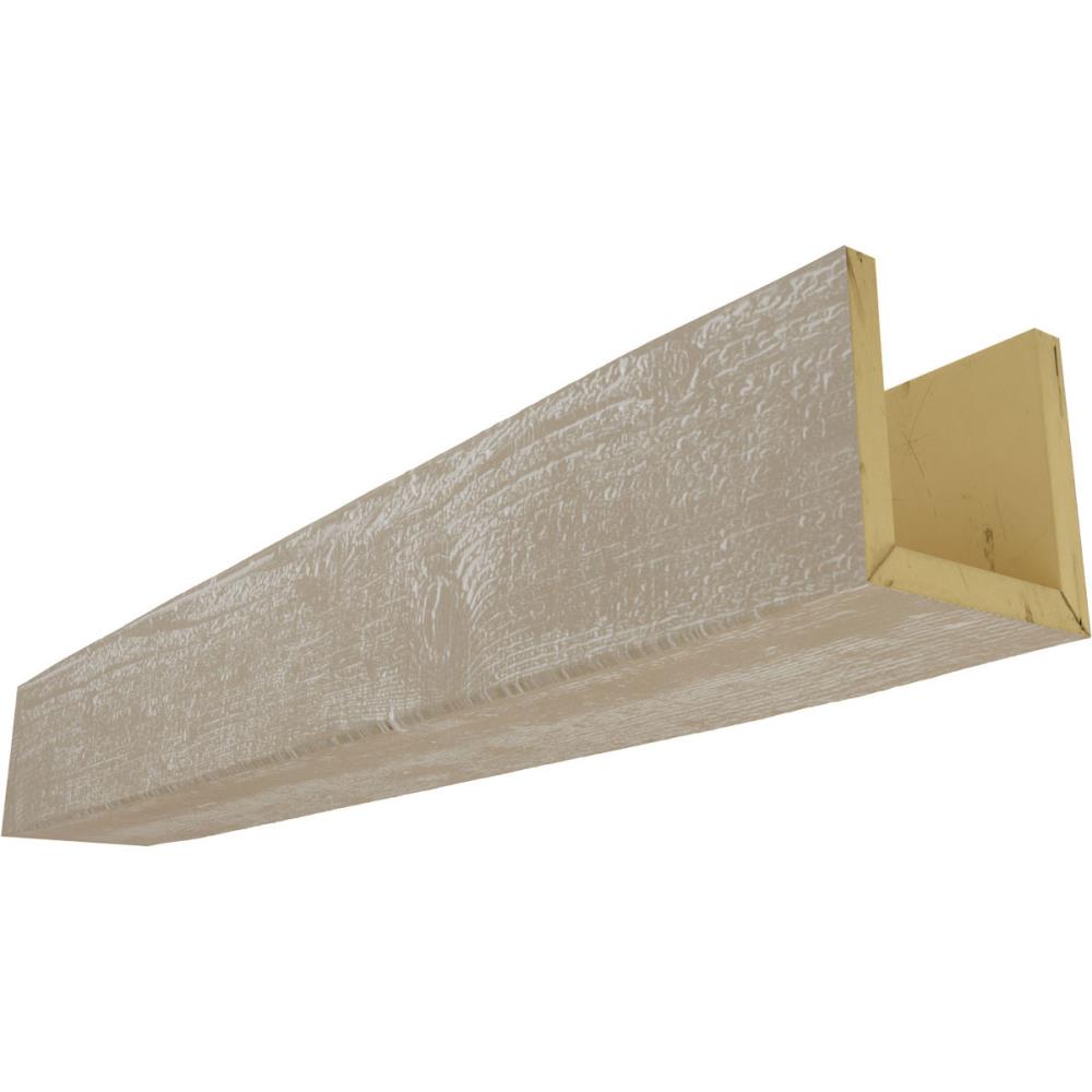 Ekena Millwork BMRS3C0120X100X096WH Rough Sawn Endurathane Faux Wood 1-in x 12-in x 96-in Whitewash Finished Polyurethane U-Shaped Decorative Beam