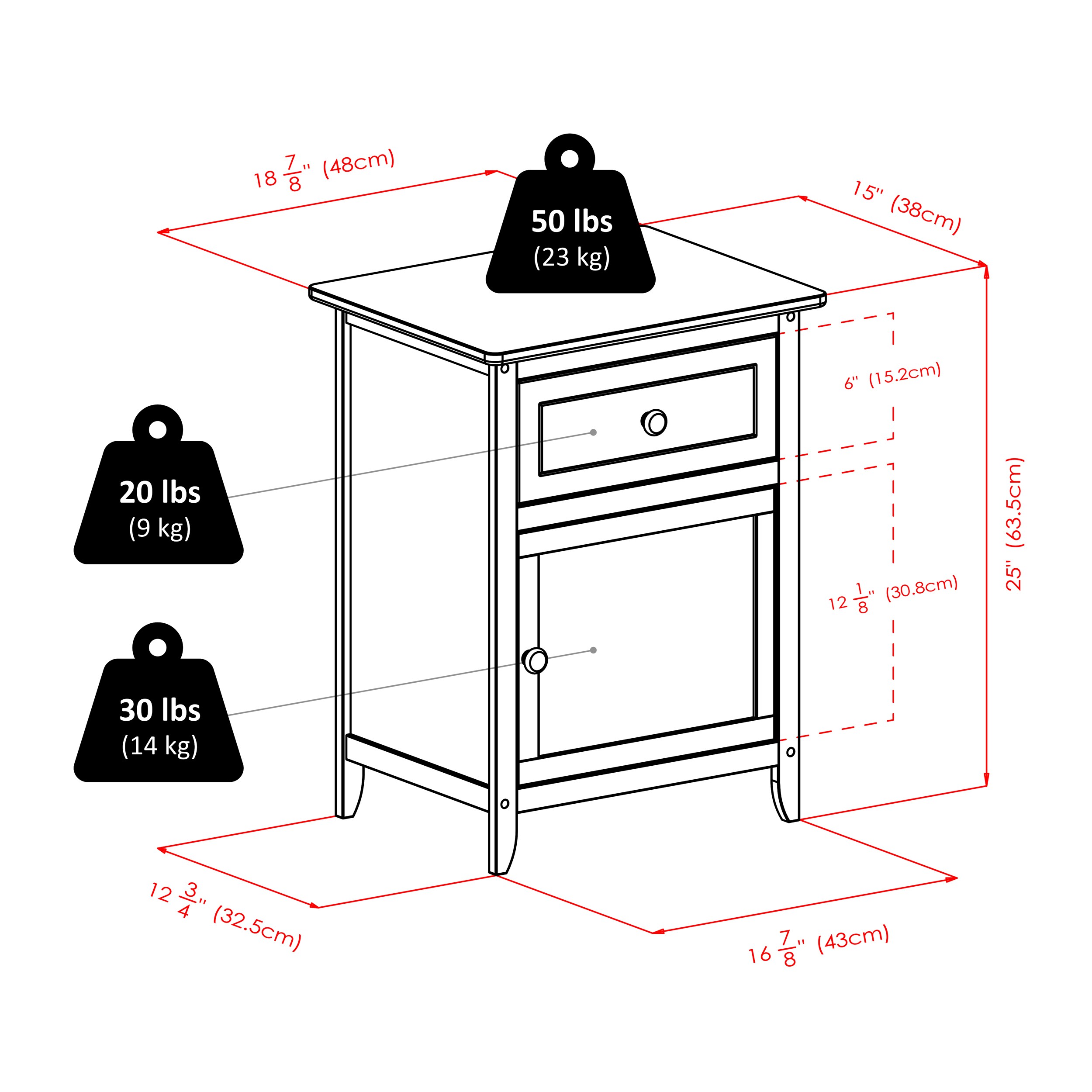 Winsome Wood 10115 nightstands - View #7