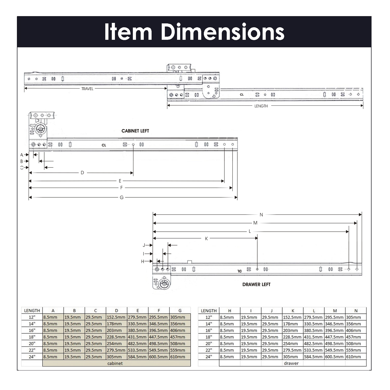 Hickory Hardware P1336/16-2C Drawer-Slides - View #6