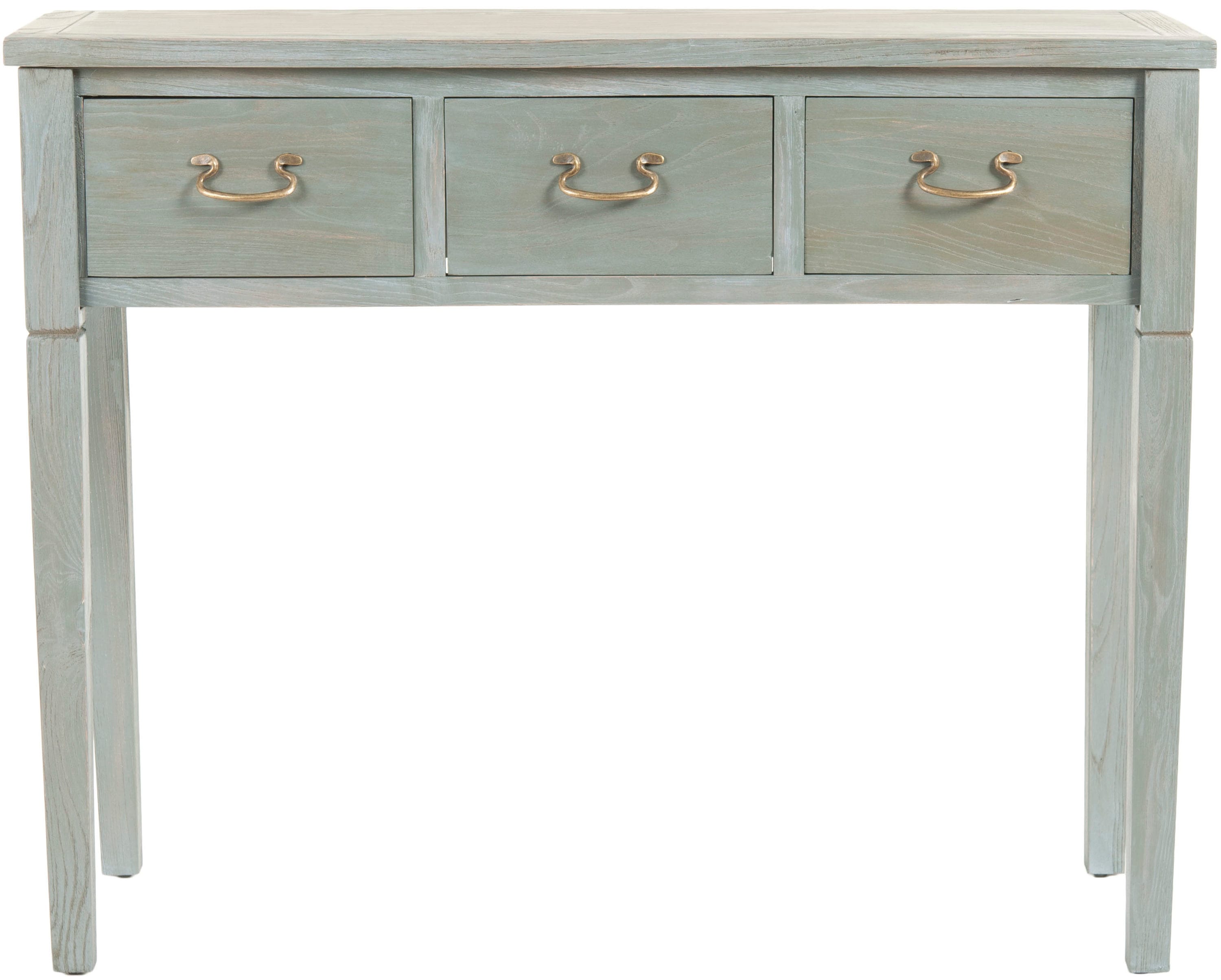 rustic gray console table