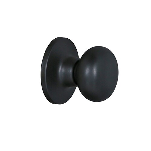 RELIABILT Baron Matte Black Interior Hall/Closet Passage Door Knob
