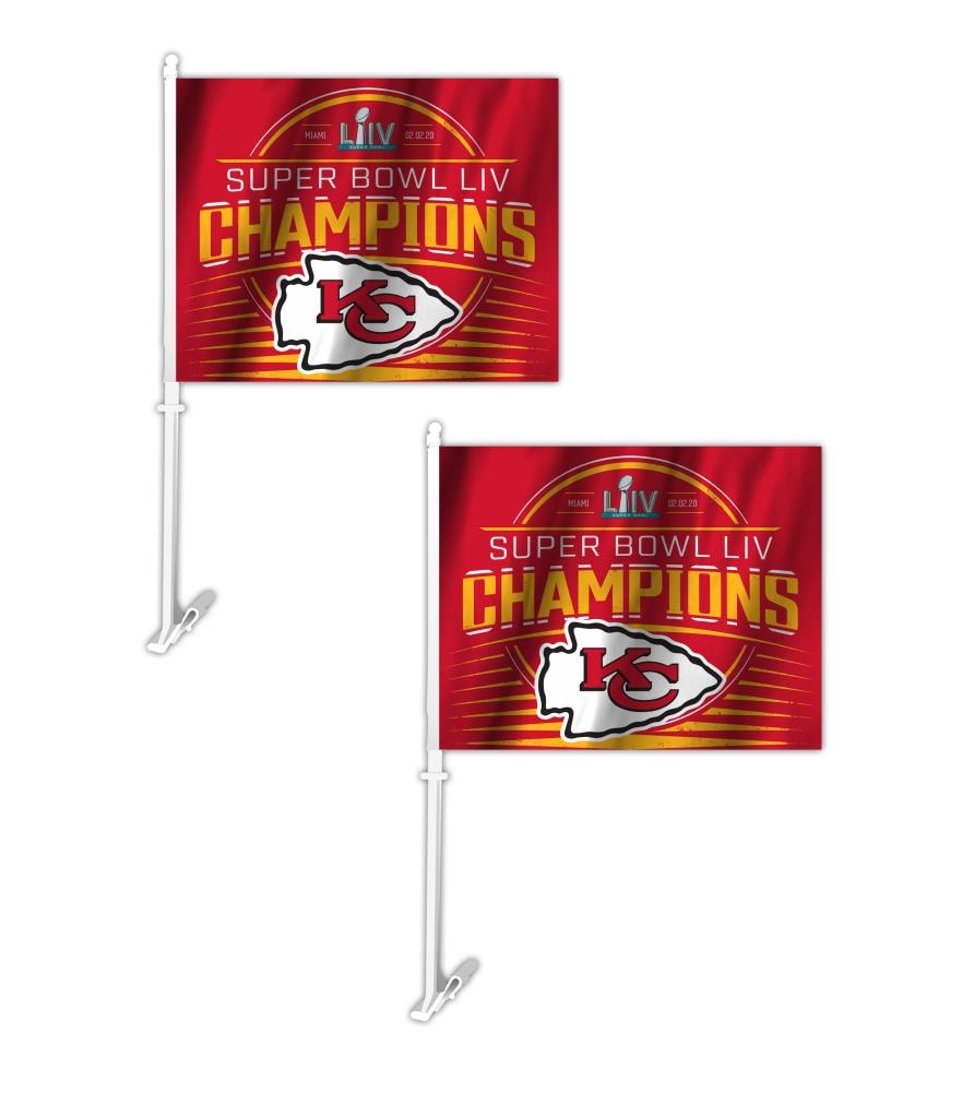 Fremont Die Kansas City Chiefs Super Bowl LIV Flag Pair in the