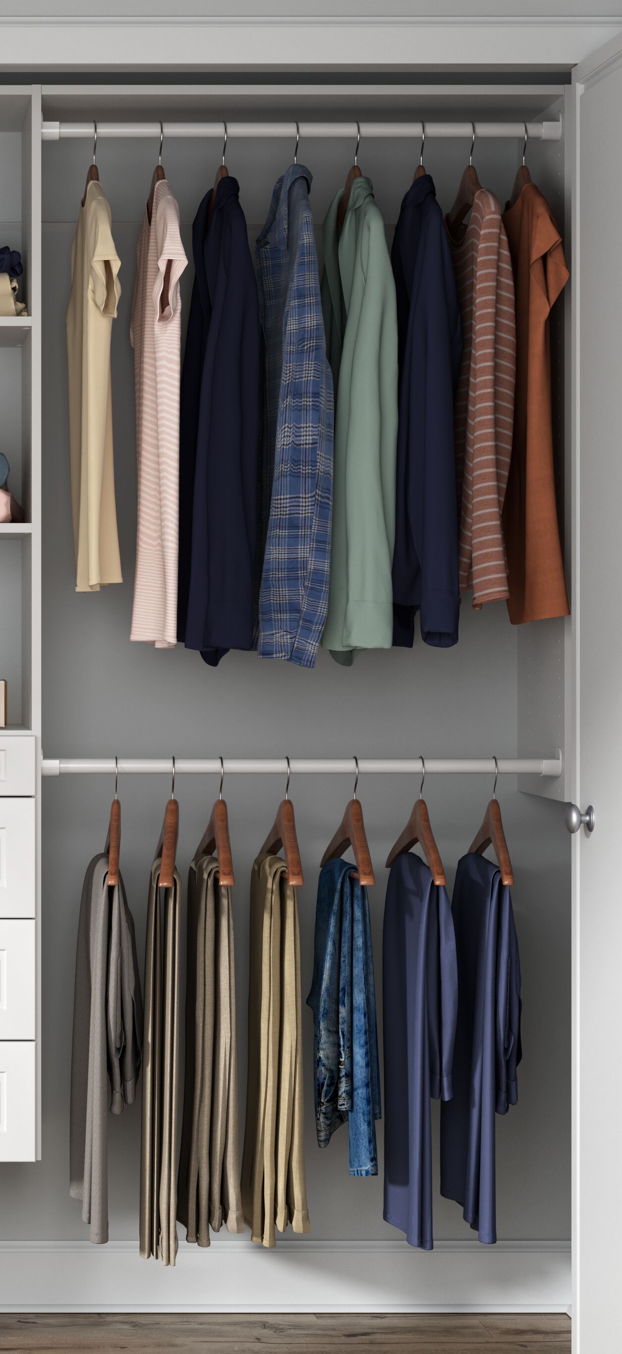 Easy Track PH168-WH Wood-Closet-Kits - View #6