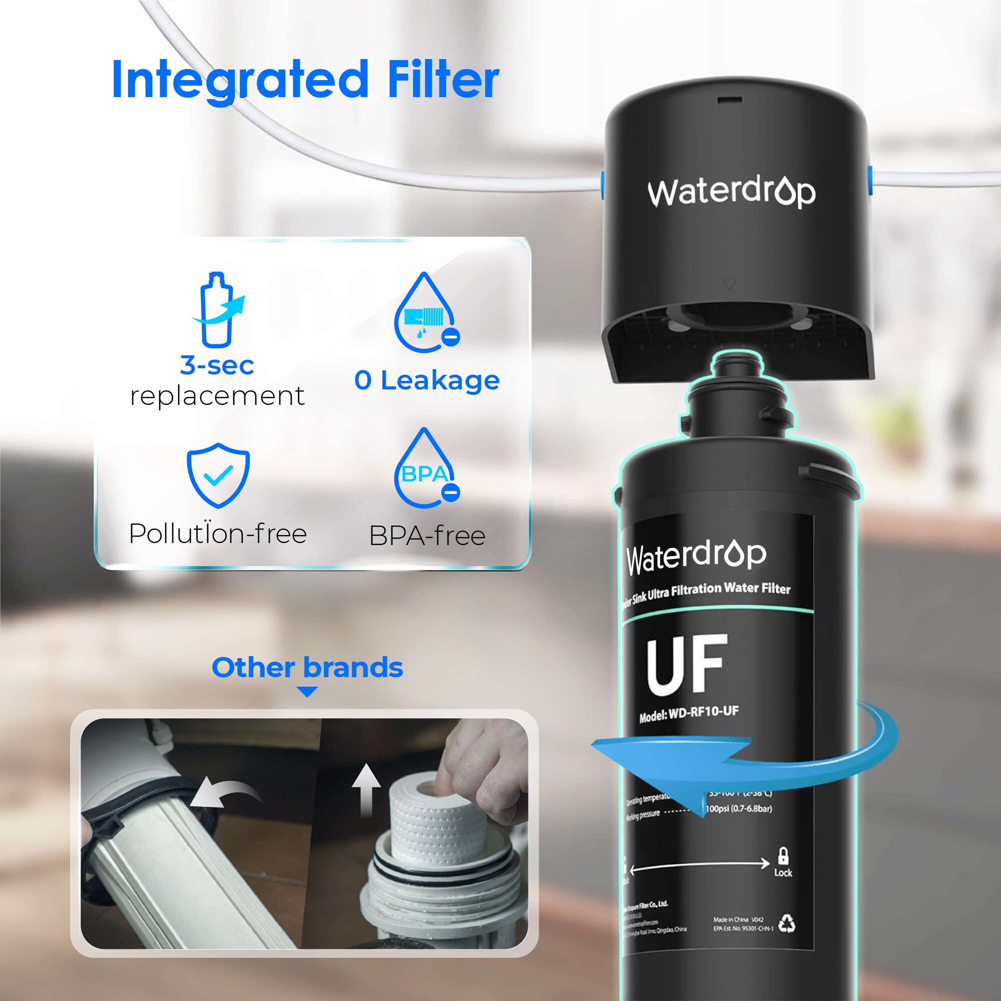 Waterdrop BL-WD-17UB-UFST Under-Sink-Filtration-Systems - View #6