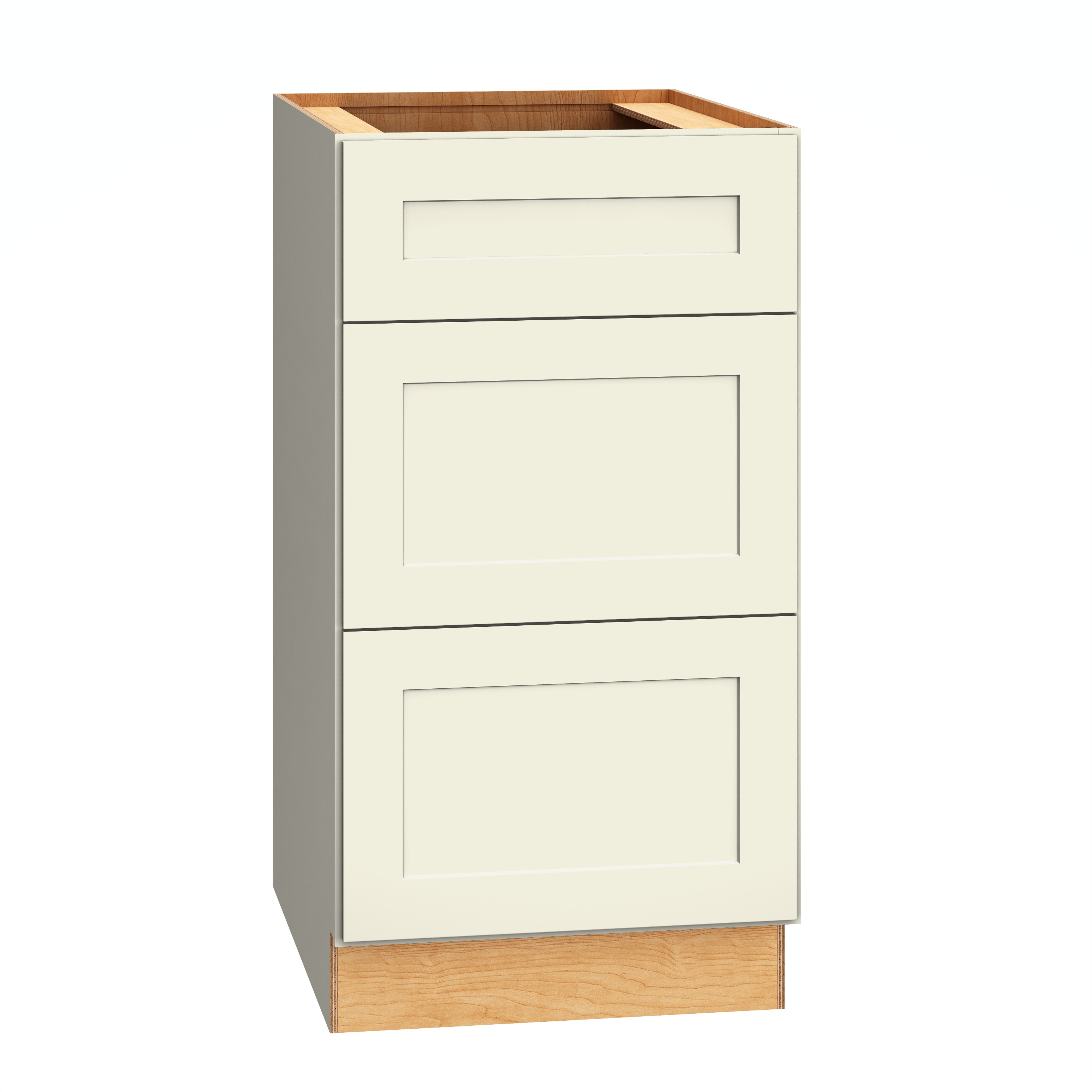 Diamond Express 61B-3DB18 Jamestown 18-in W x 34.5-in H x 24-in D Steam 3 -Drawers Drawer Base Fully assembled Plywood Cabinet (Recessed Panel Shaker)