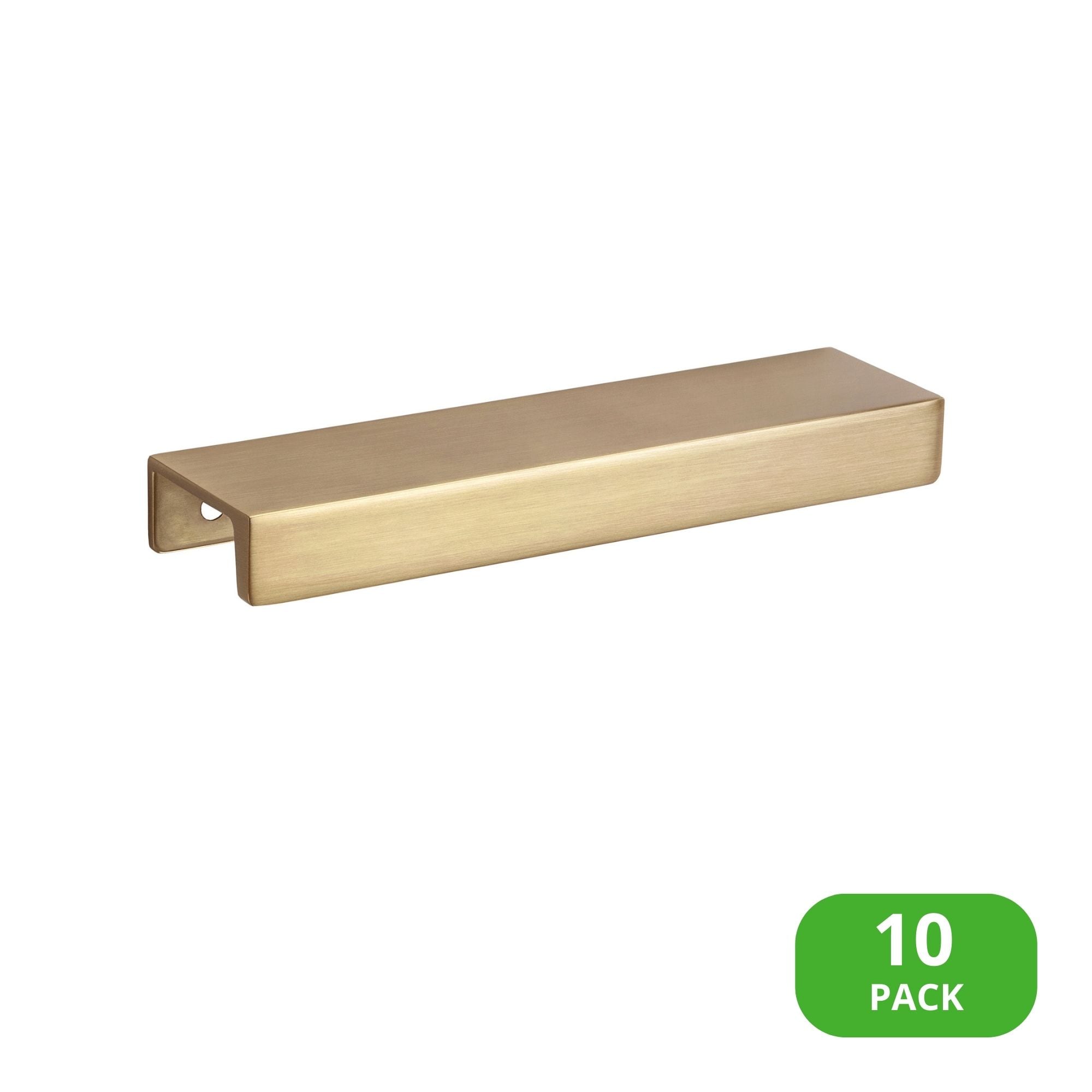 Sumner Street Home Hardware RL022382 Martin 5-in , 127mm Center to Center Satin Brass Rectangular Edge 10 -Pack