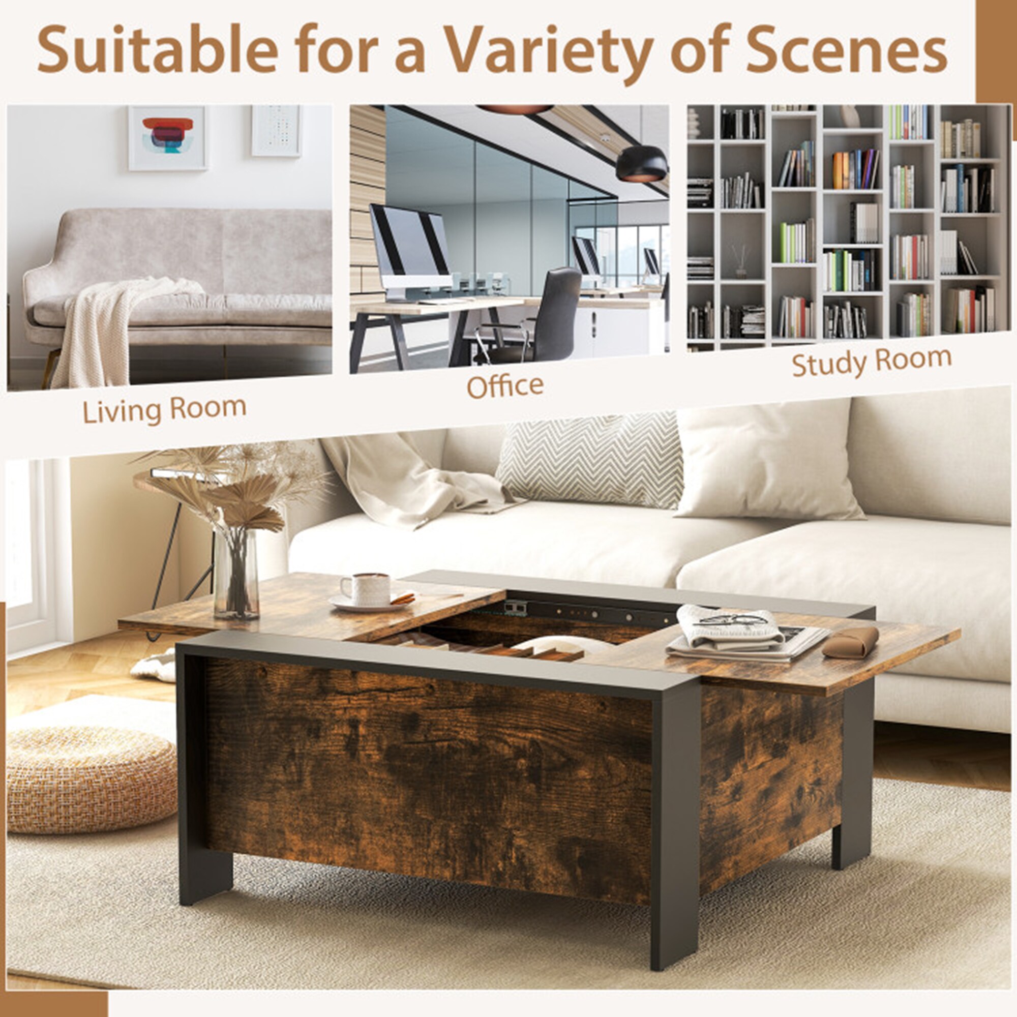 Clihome OTCH-192866-2AD Coffee-Tables - View #11