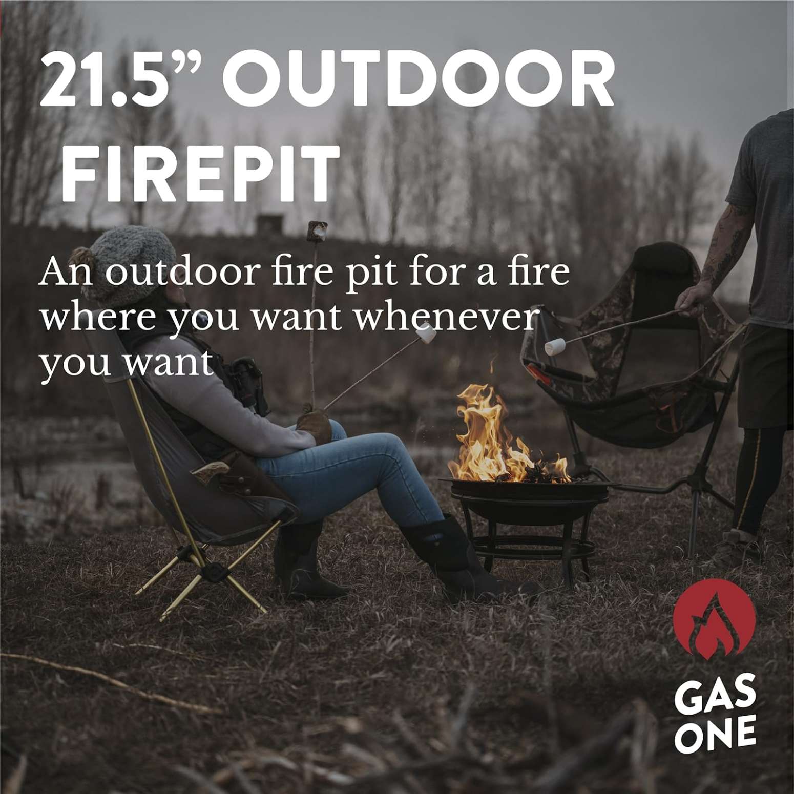 GasOne FP-215 Outdoor-Woodburning-Firepits - View #2