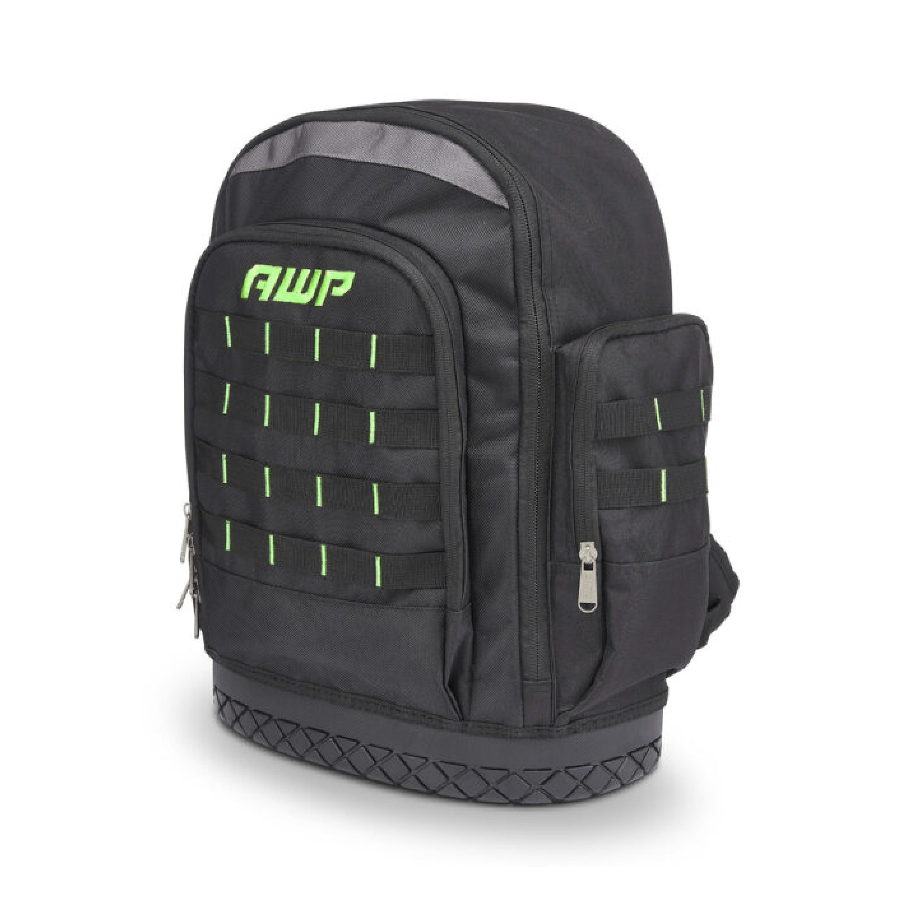 AWP 1L-22419-2 Black Polyester 15-in W x 8-in D x 17.5-in L Zippered Backpack