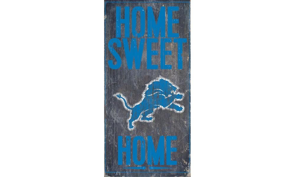 Sportula Detroit Lions Youthefan Nfl Detroit Lions Fan Cave Sign Youthefan  Team Colors Floater Frame 12.5-in H x 17-in W Sports 3D Art in the Wall Art  department at