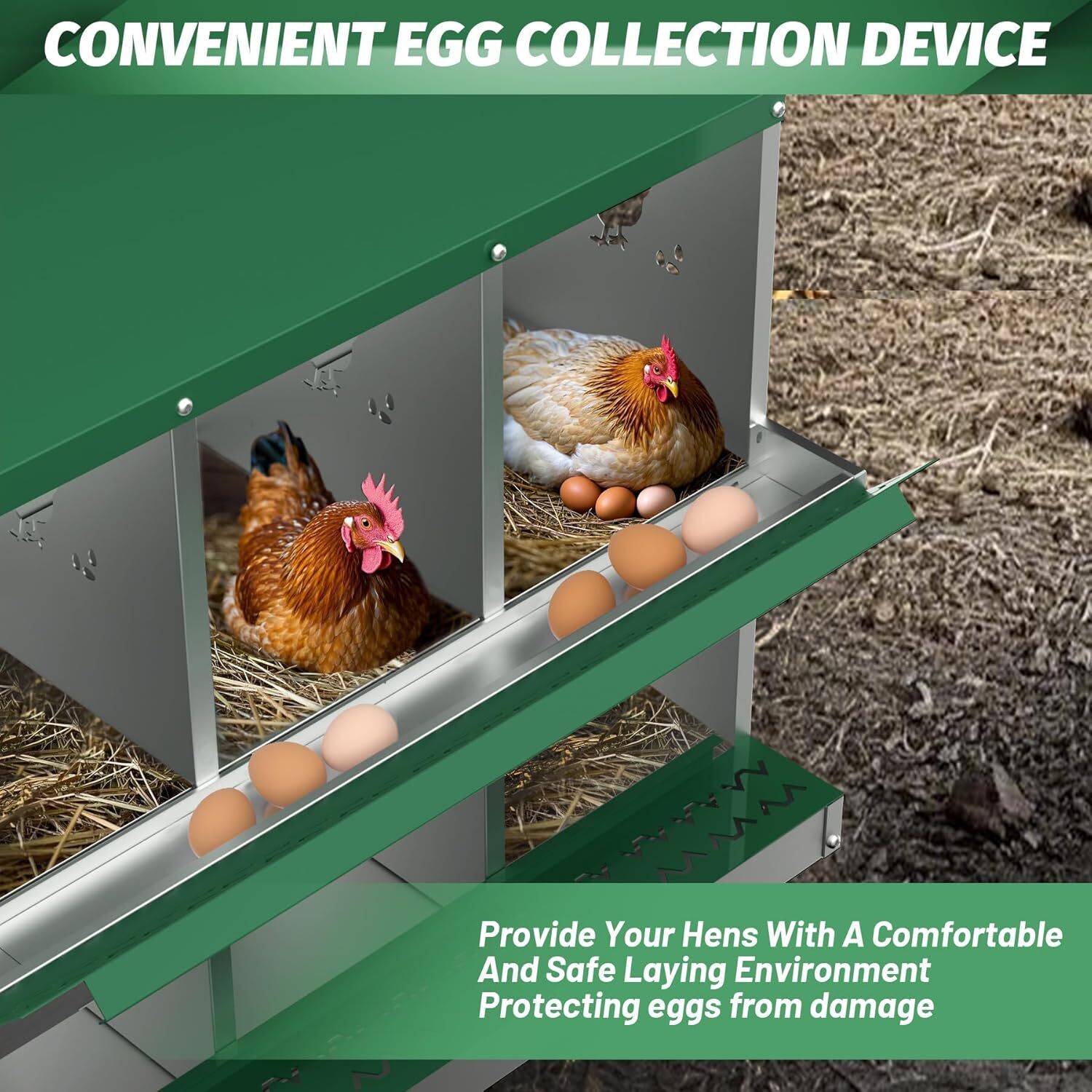 Garvee IIVB-54LK162 Chicken-Coops-Rabbit-Hutches - View #5